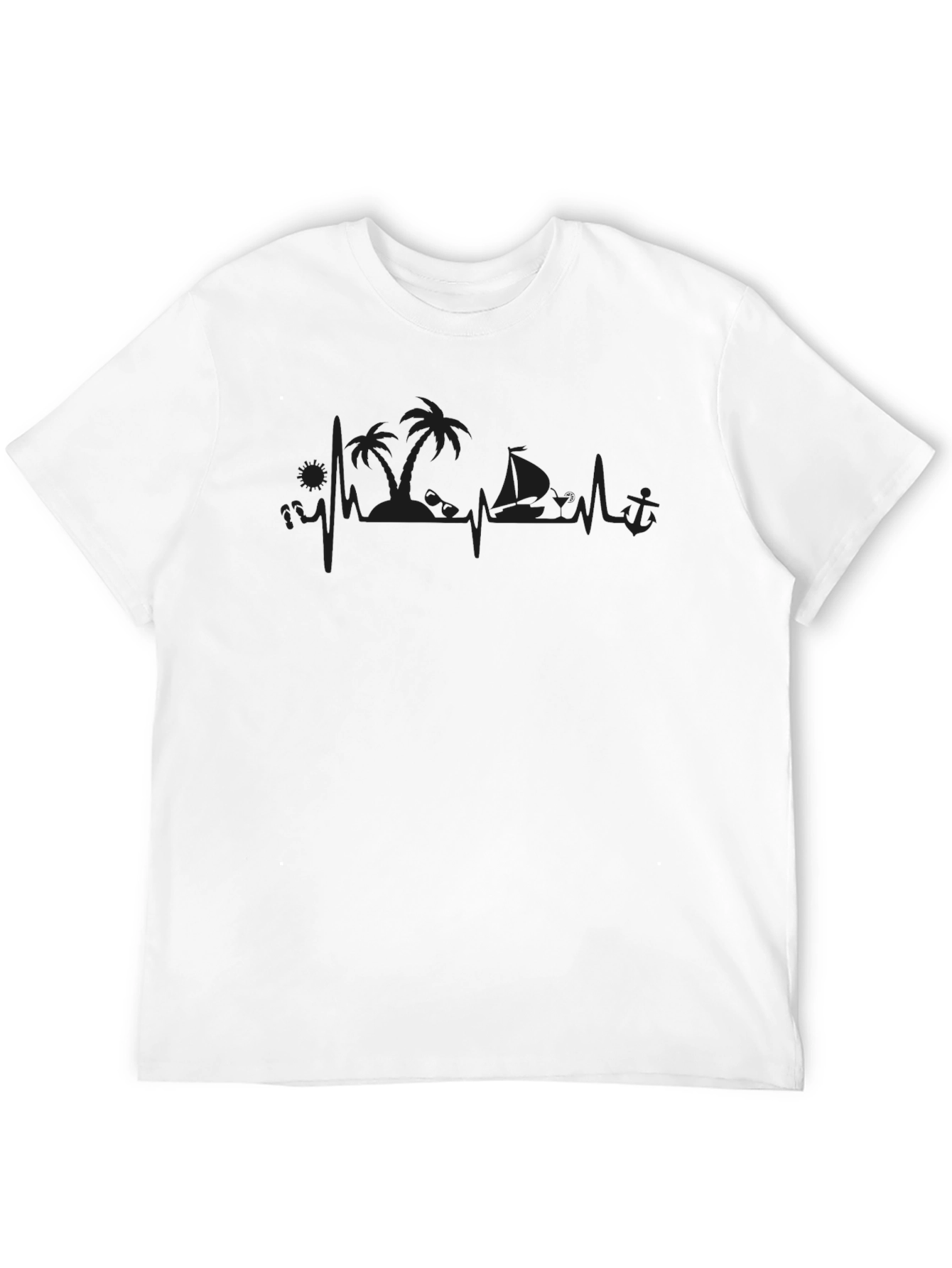 Beach Life Heartbeat T-Shirt