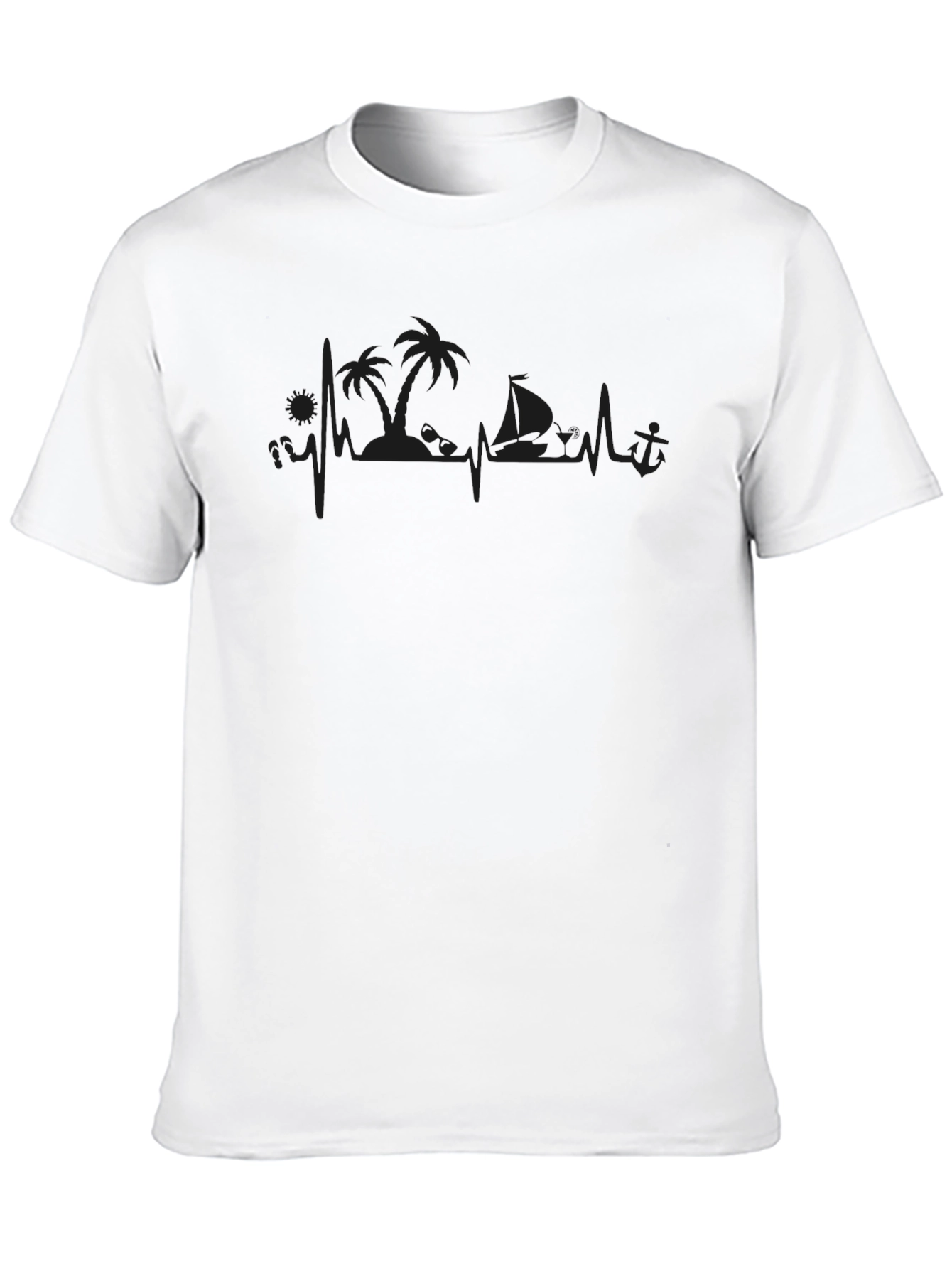 Beach Life Heartbeat T-Shirt