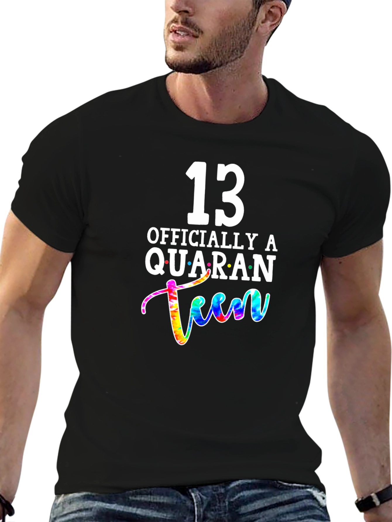 13th Birthday Quaranteen Tie-Dye Graphic T-Shirt