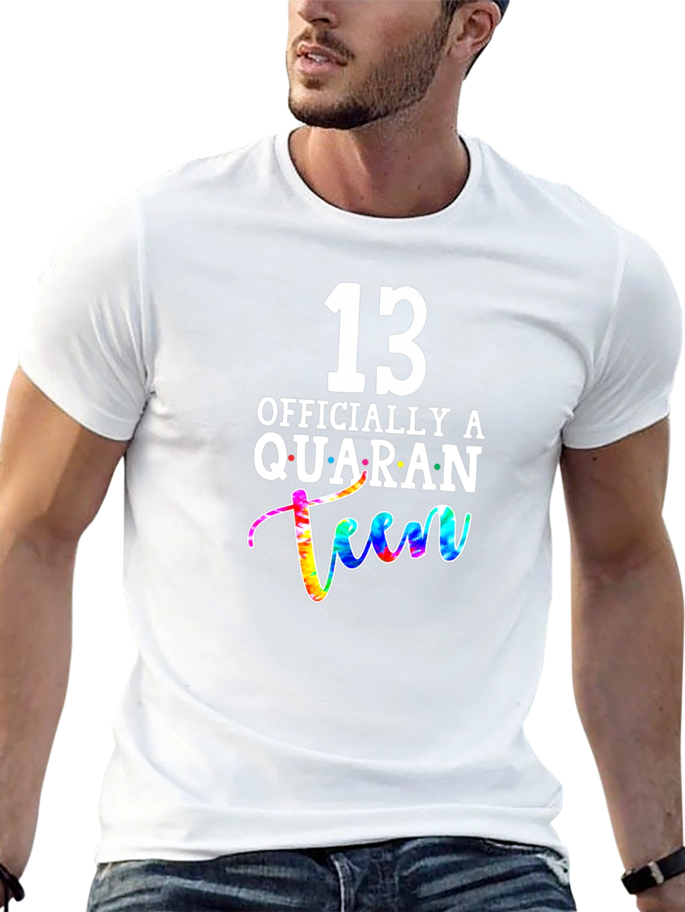 13th Birthday Quaranteen Tie-Dye Graphic T-Shirt