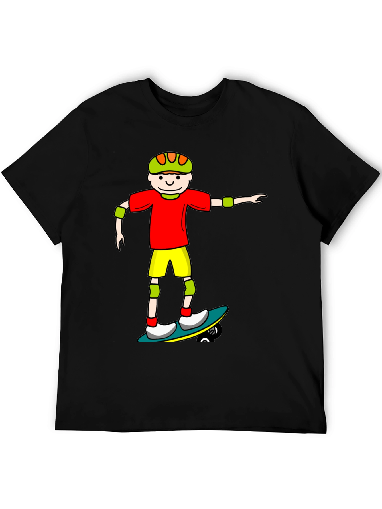Skater Cartoon Graphic Tee
