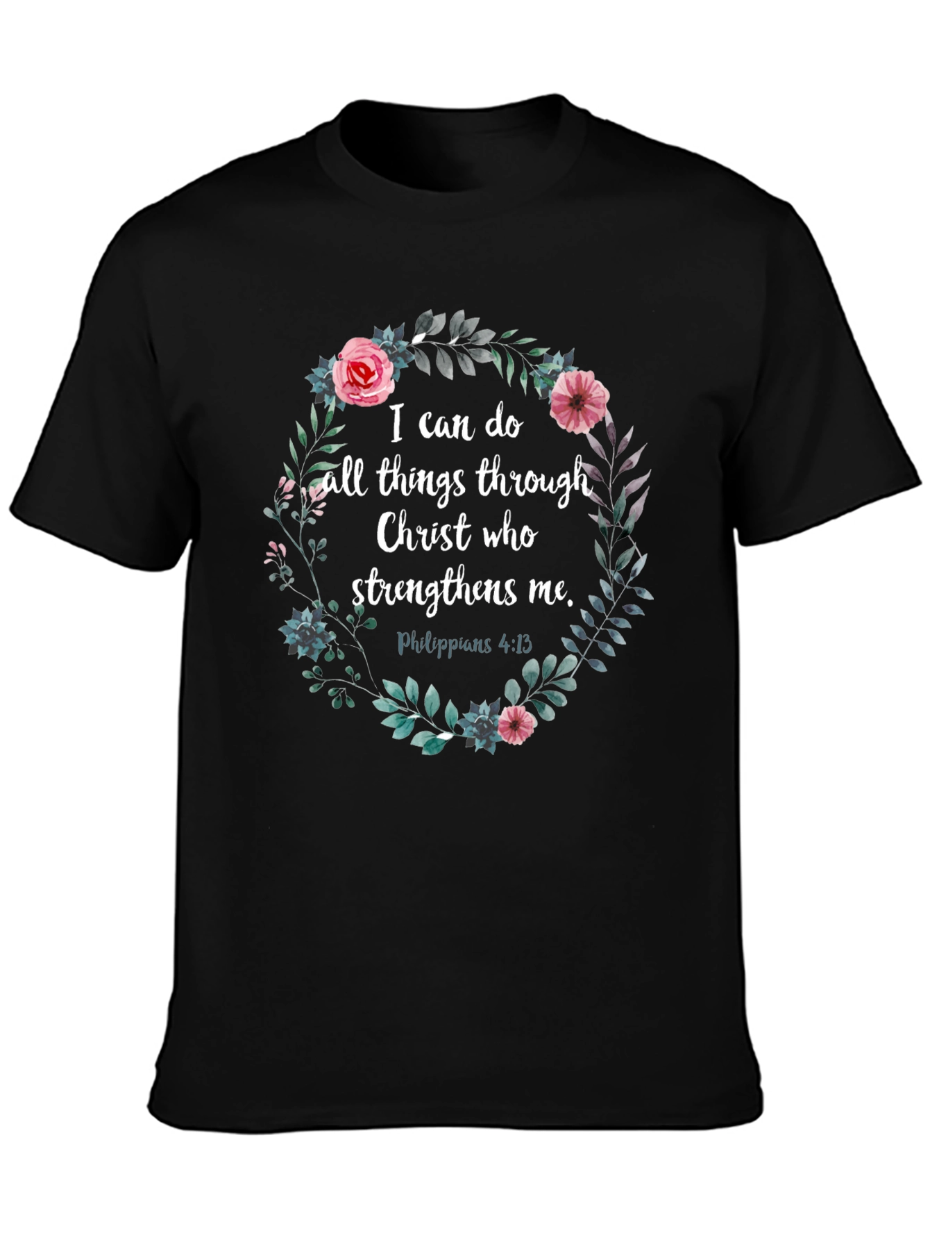 Floral Christian Verse T-Shirt