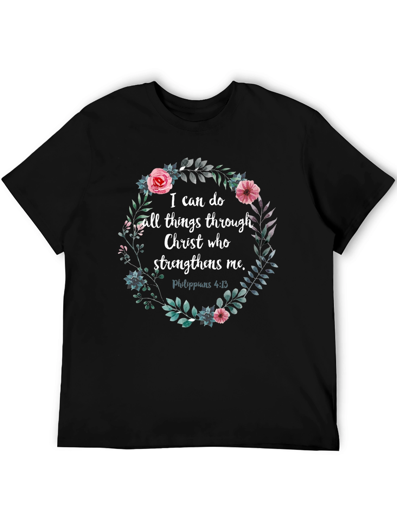 Floral Christian Verse T-Shirt