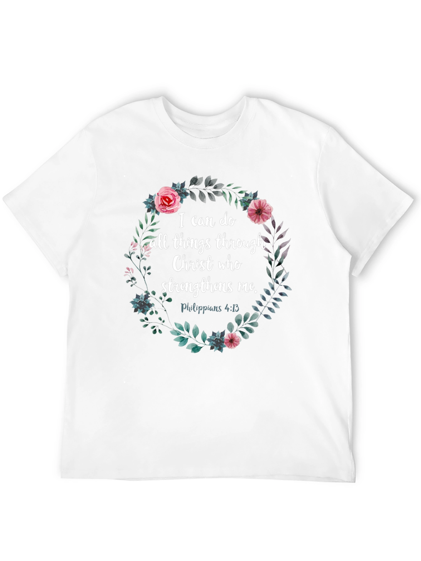 Floral Christian Verse T-Shirt