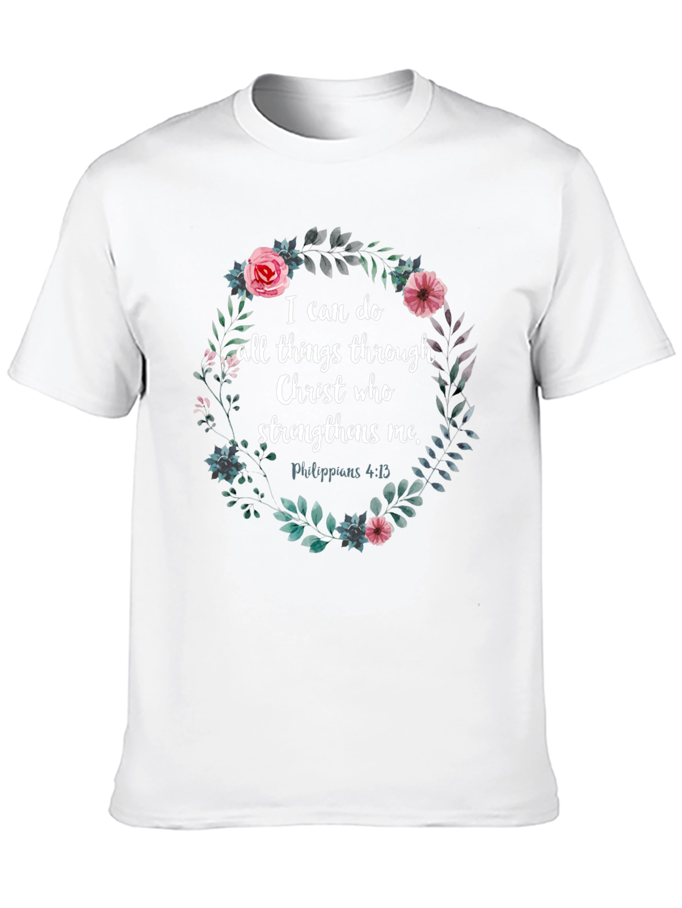 Floral Christian Verse T-Shirt