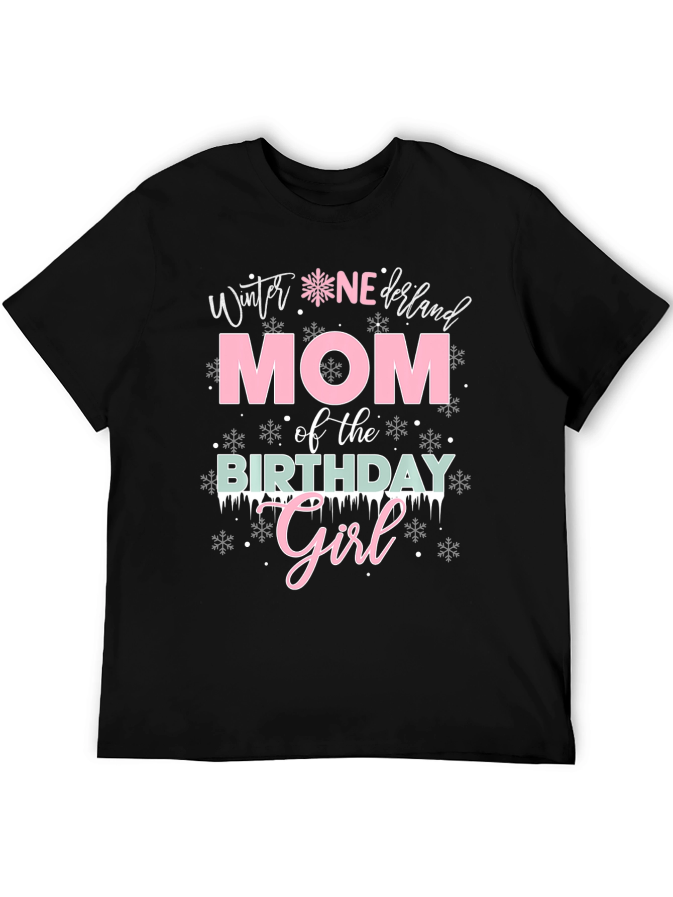 Winter Wonderland Mom Birthday Girl T-Shirt