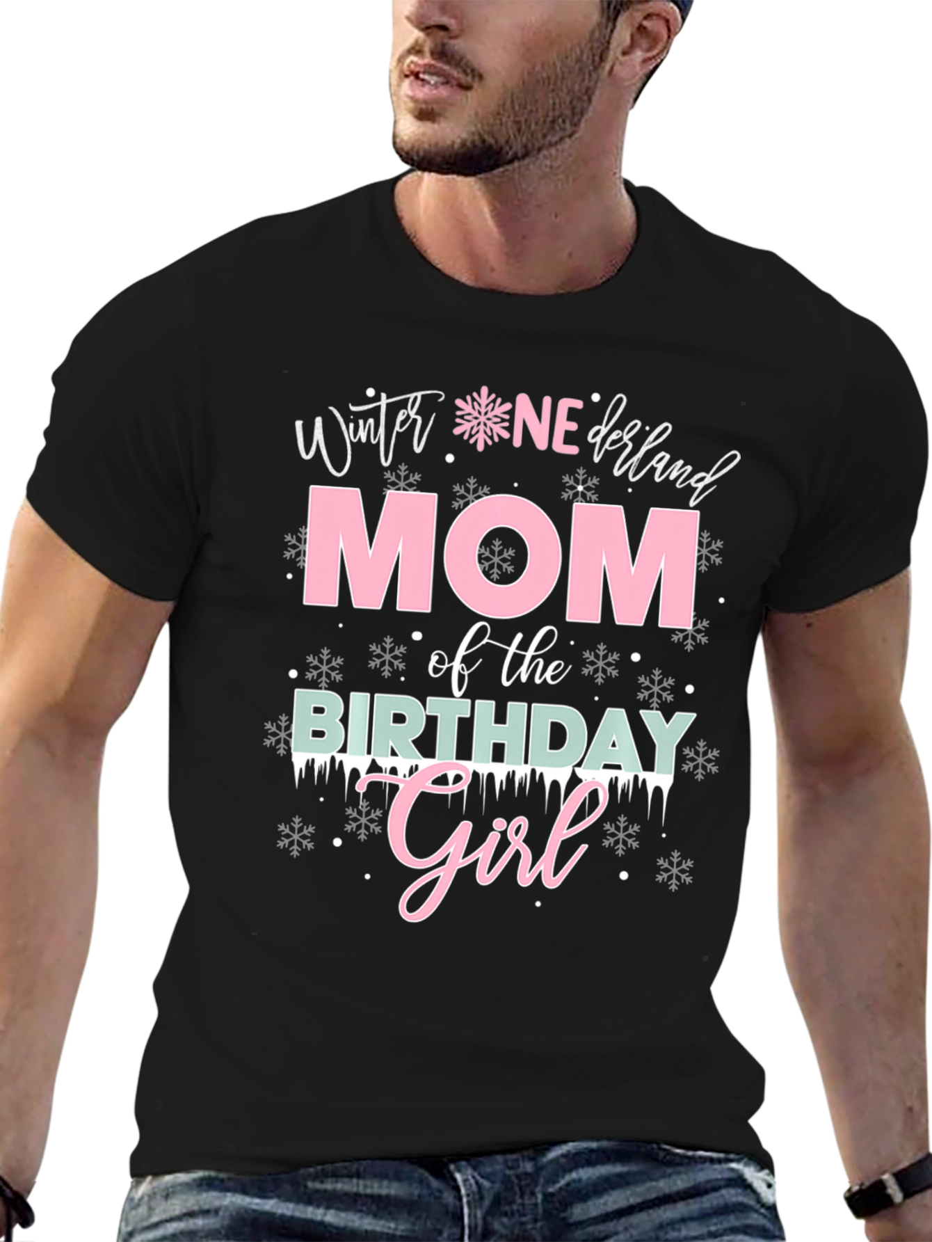 Winter Wonderland Mom Birthday Girl T-Shirt