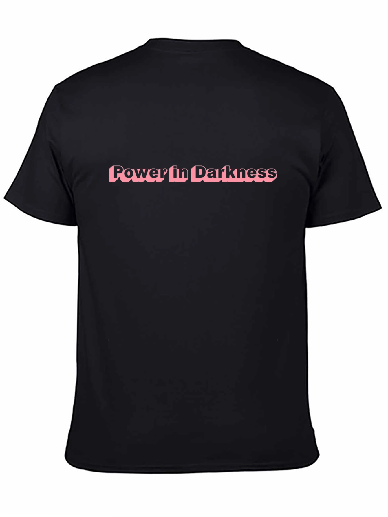 Power in Darkness Black Tee - Bold Statement