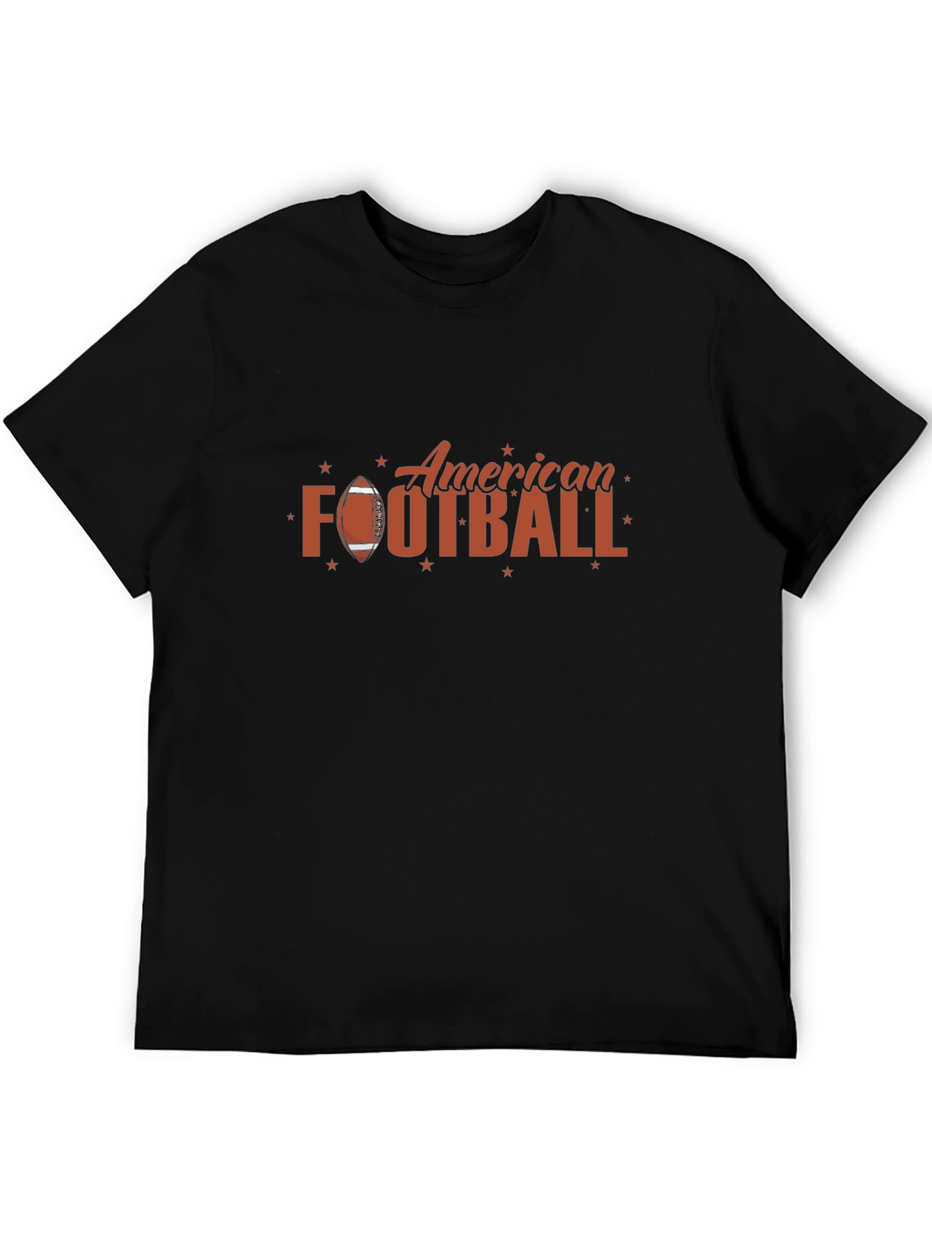 American Football Graphic Tee - Black
