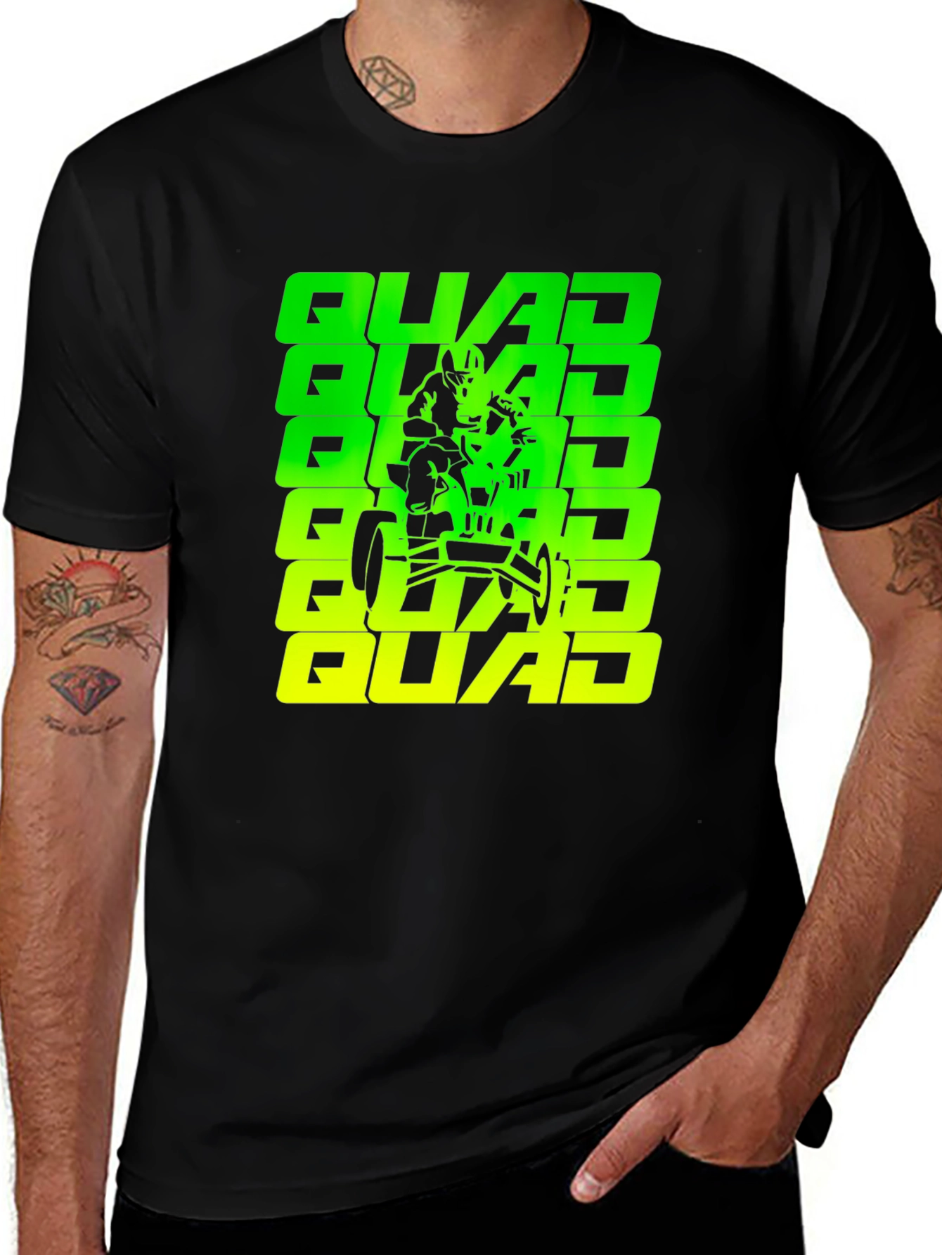 Quad Rider Graphic Tee - Cool ATV Design