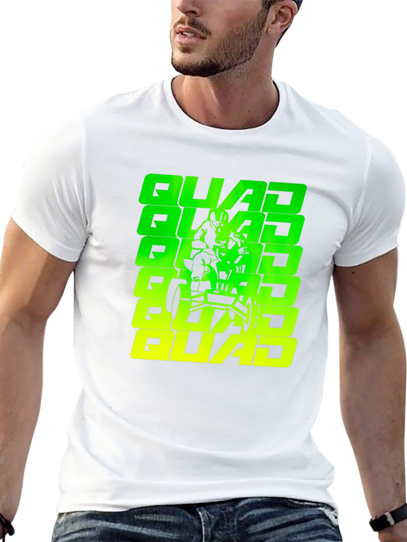 Quad Rider Graphic Tee - Cool ATV Design