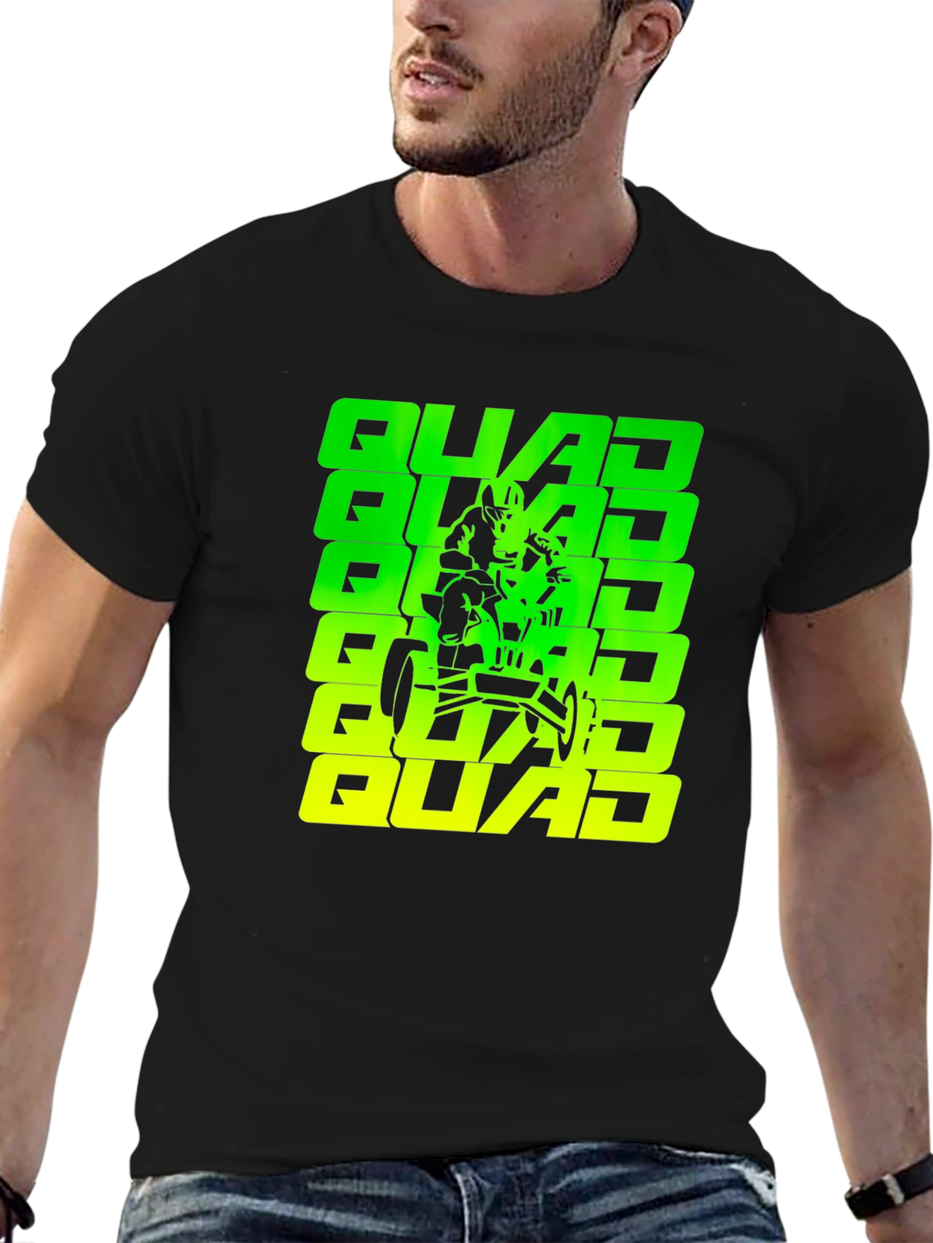 Quad Rider Graphic Tee - Cool ATV Design
