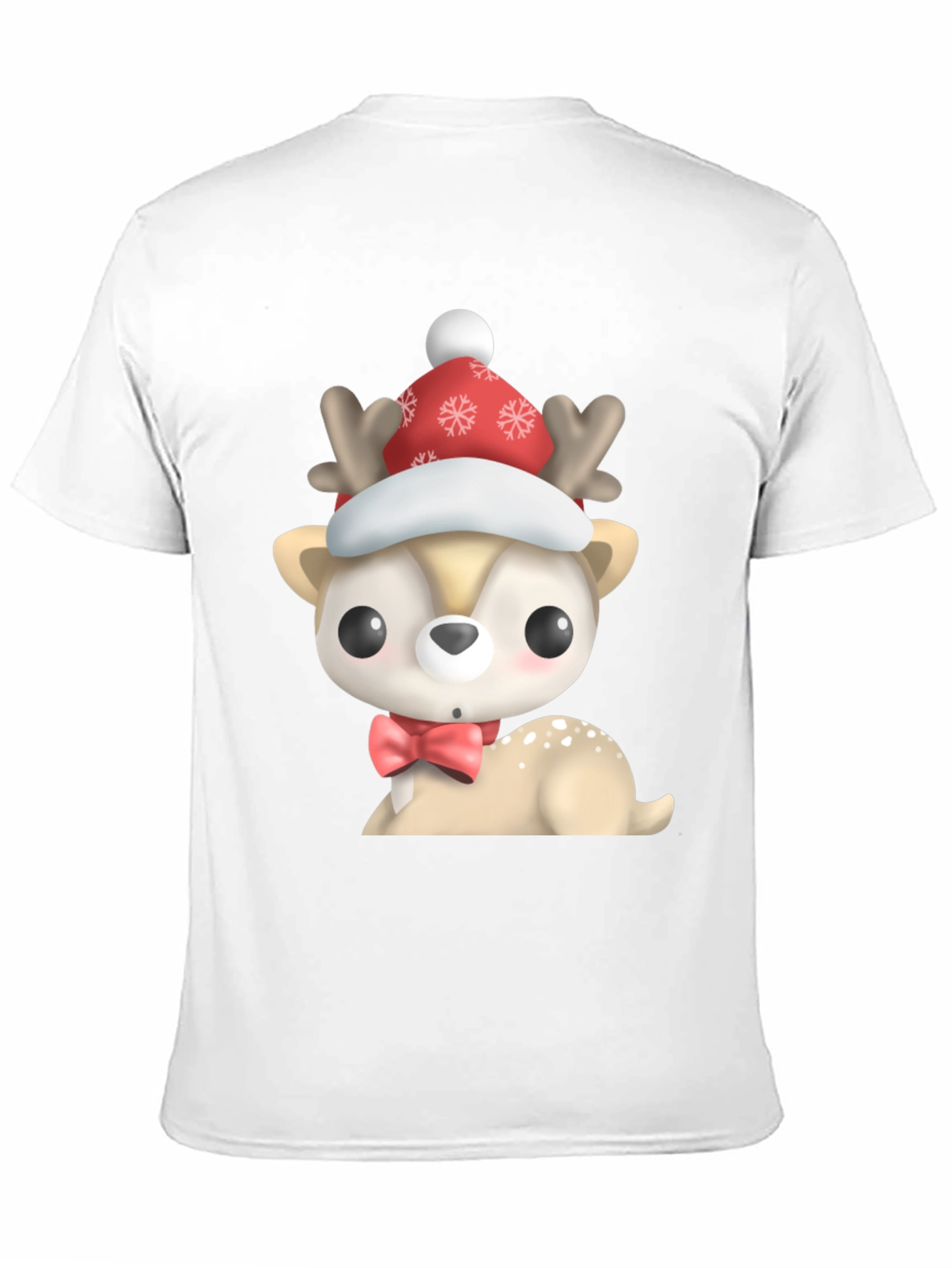 Cute Cartoon Deer Christmas T-Shirt