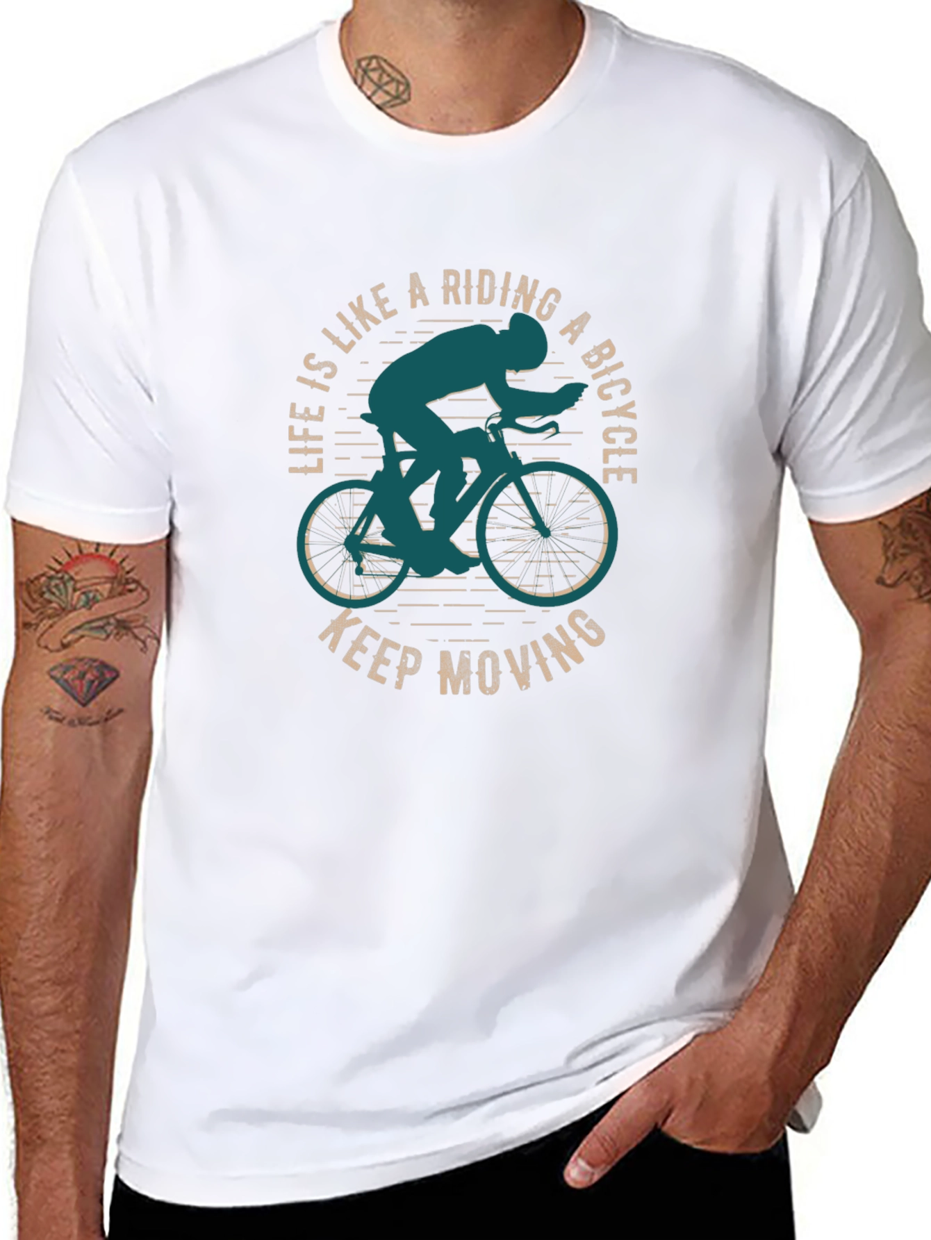 Life is Like Riding A Bicycle Graphic Tee