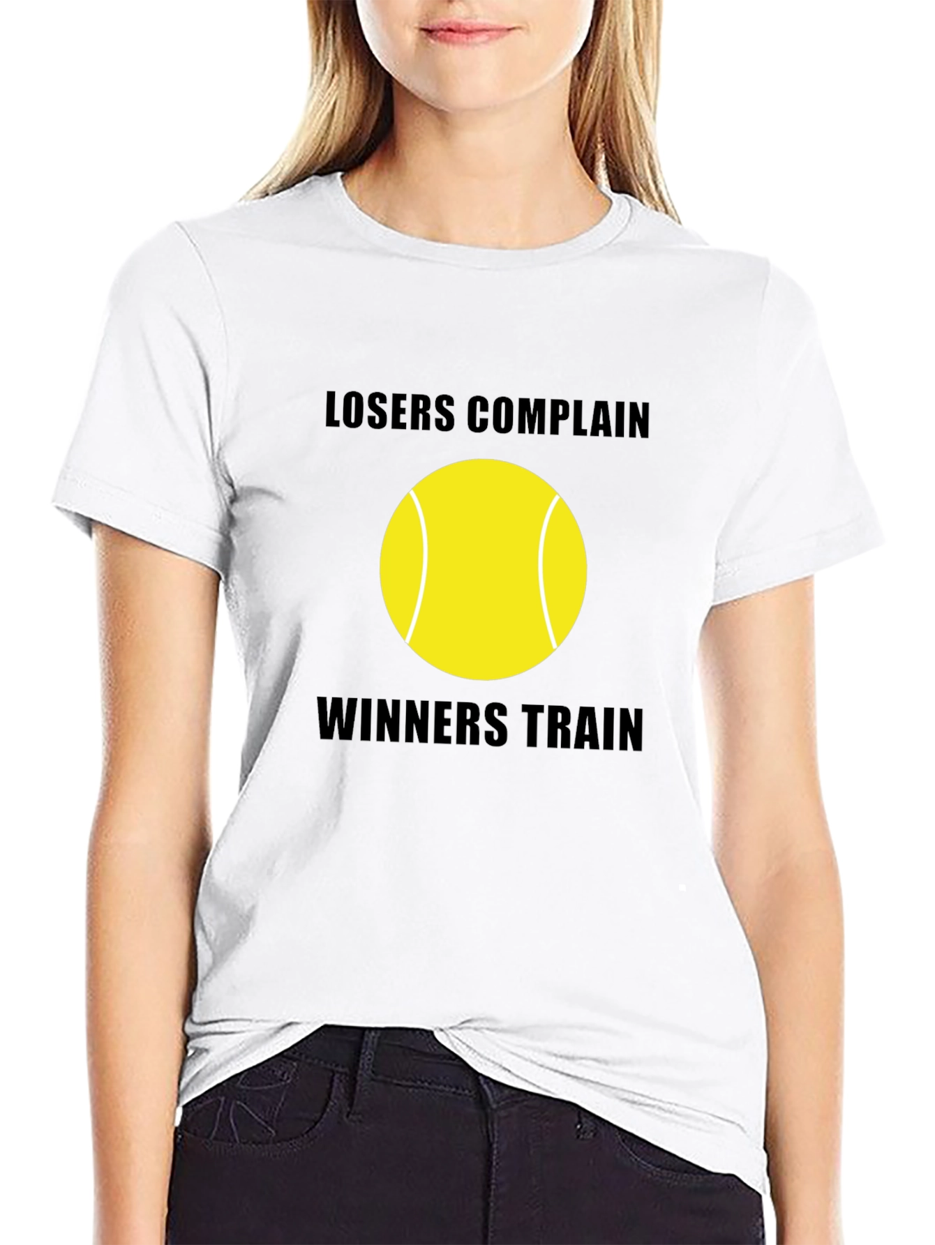 Losers Complain Winners Train Tennis Ball T-Shirt