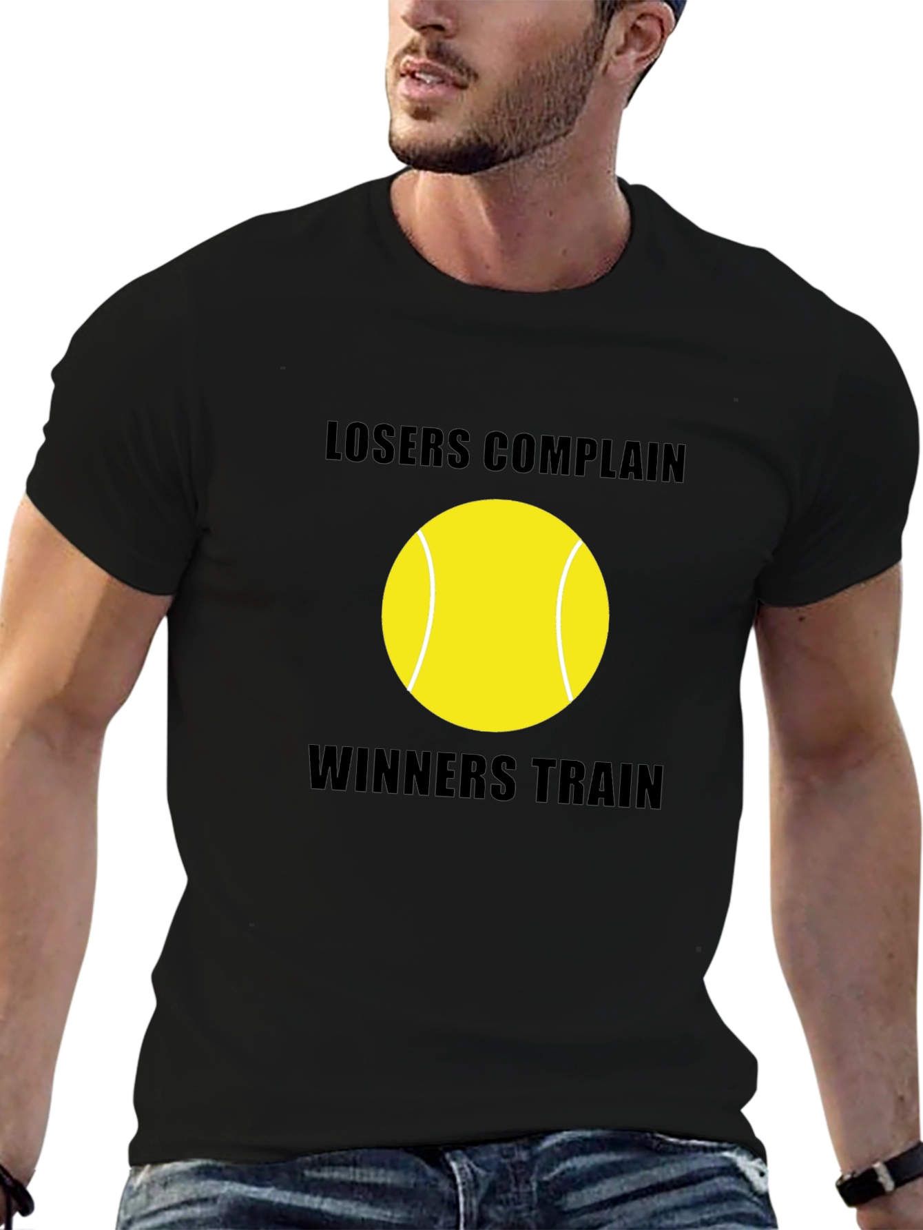 Losers Complain Winners Train Tennis Ball T-Shirt