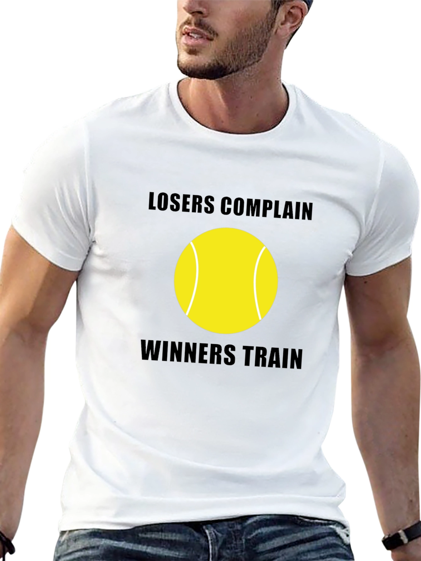 Losers Complain Winners Train Tennis Ball T-Shirt