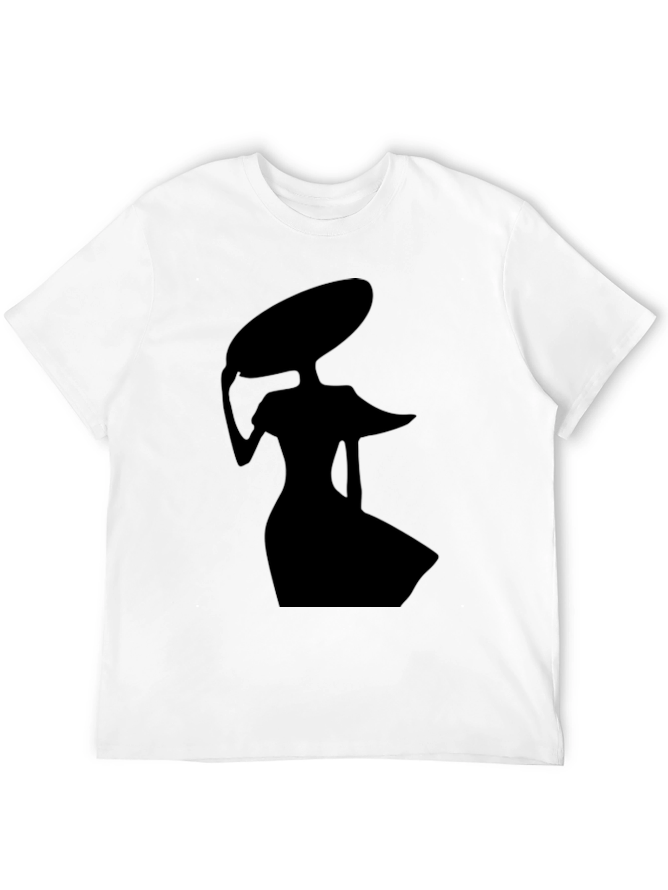 Elegant Silhouette Graphic Black T-Shirt