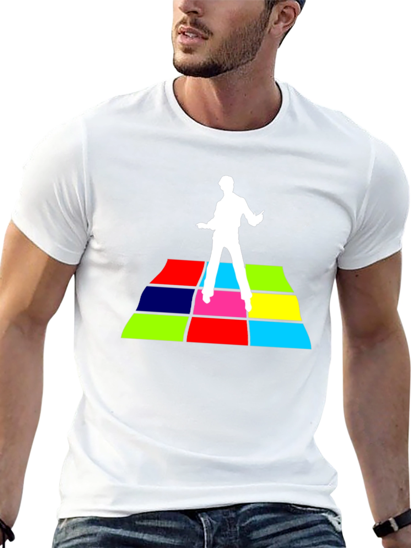 Retro Disco Fever T-Shirt - Black Cotton Tee
