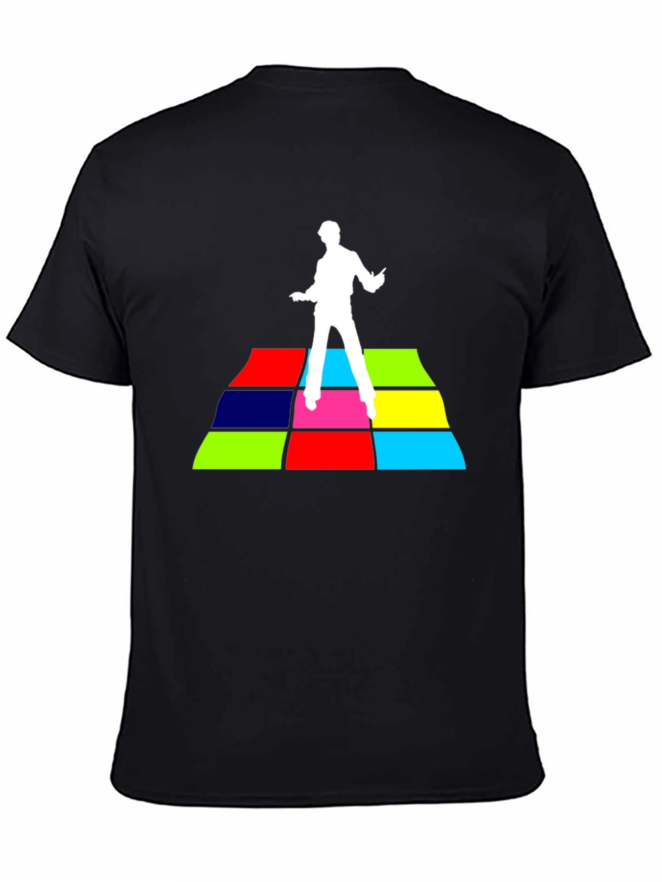 Retro Disco Fever T-Shirt - Black Cotton Tee