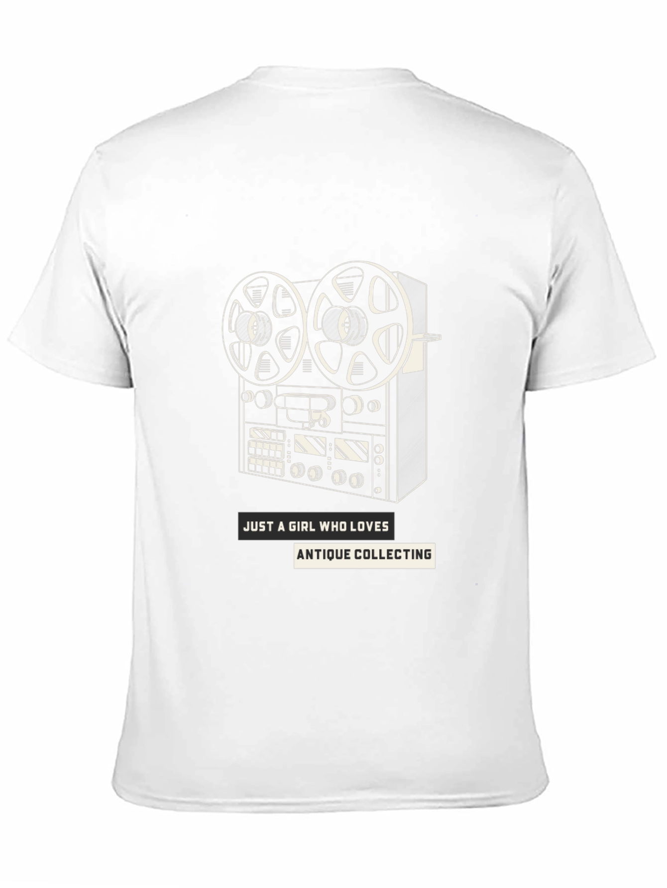 Antique Collecting Reel-to-Reel Graphic Tee