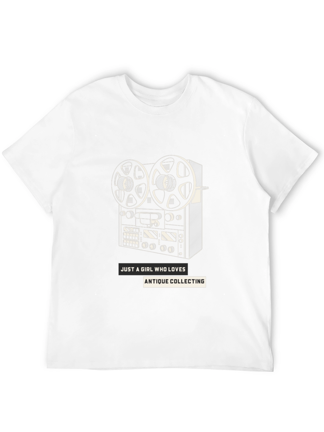 Antique Collecting Reel-to-Reel Graphic Tee