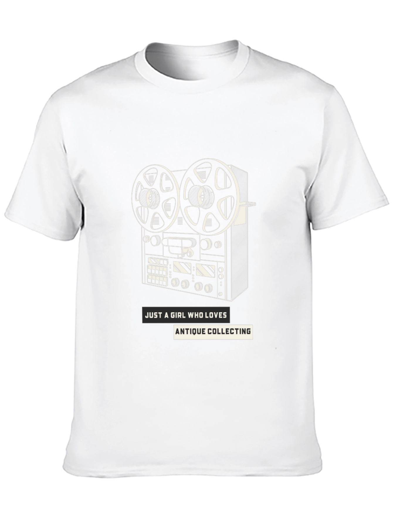 Antique Collecting Reel-to-Reel Graphic Tee