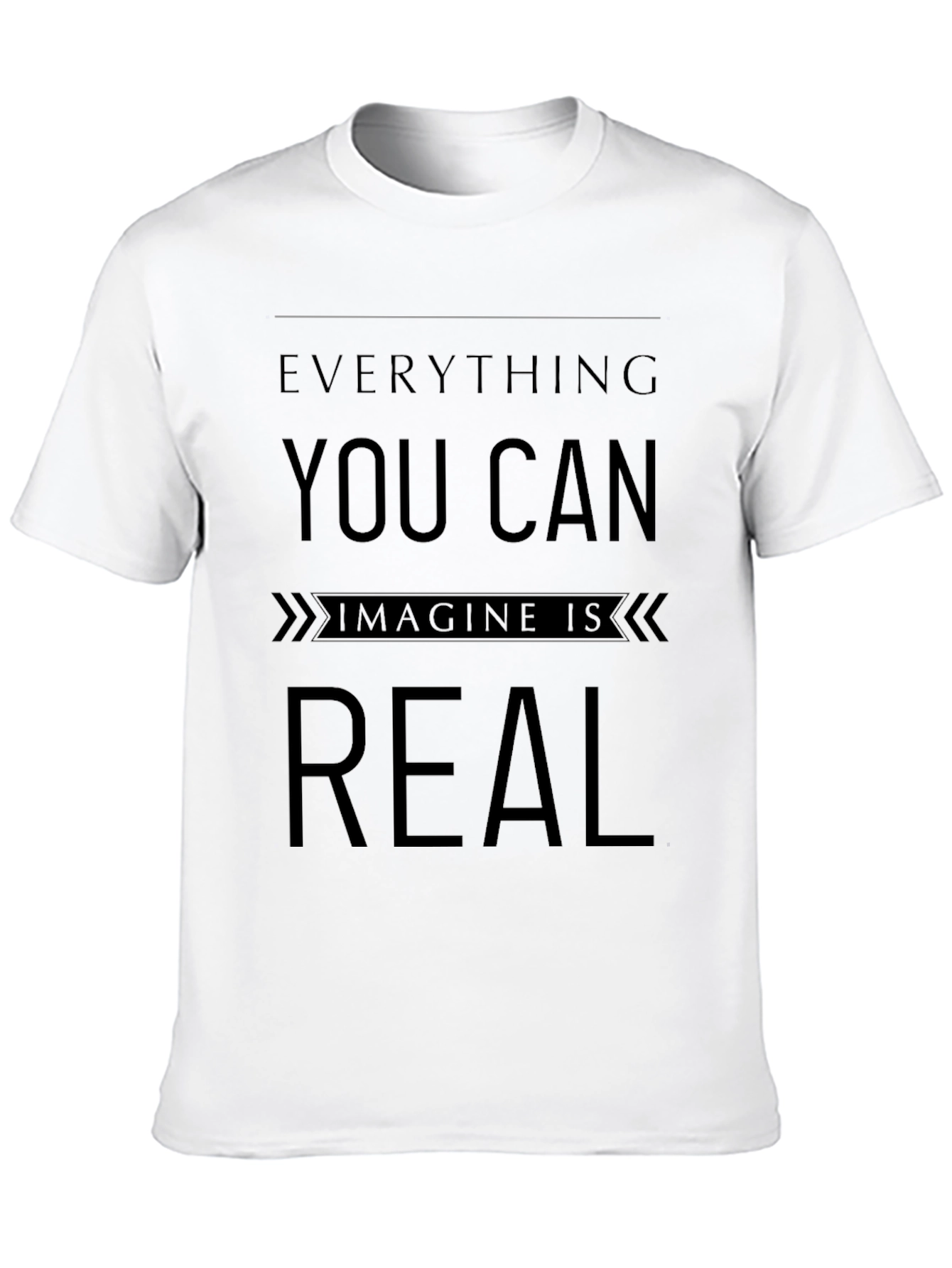 Inspirational Imagine Is Real Black T-Shirt