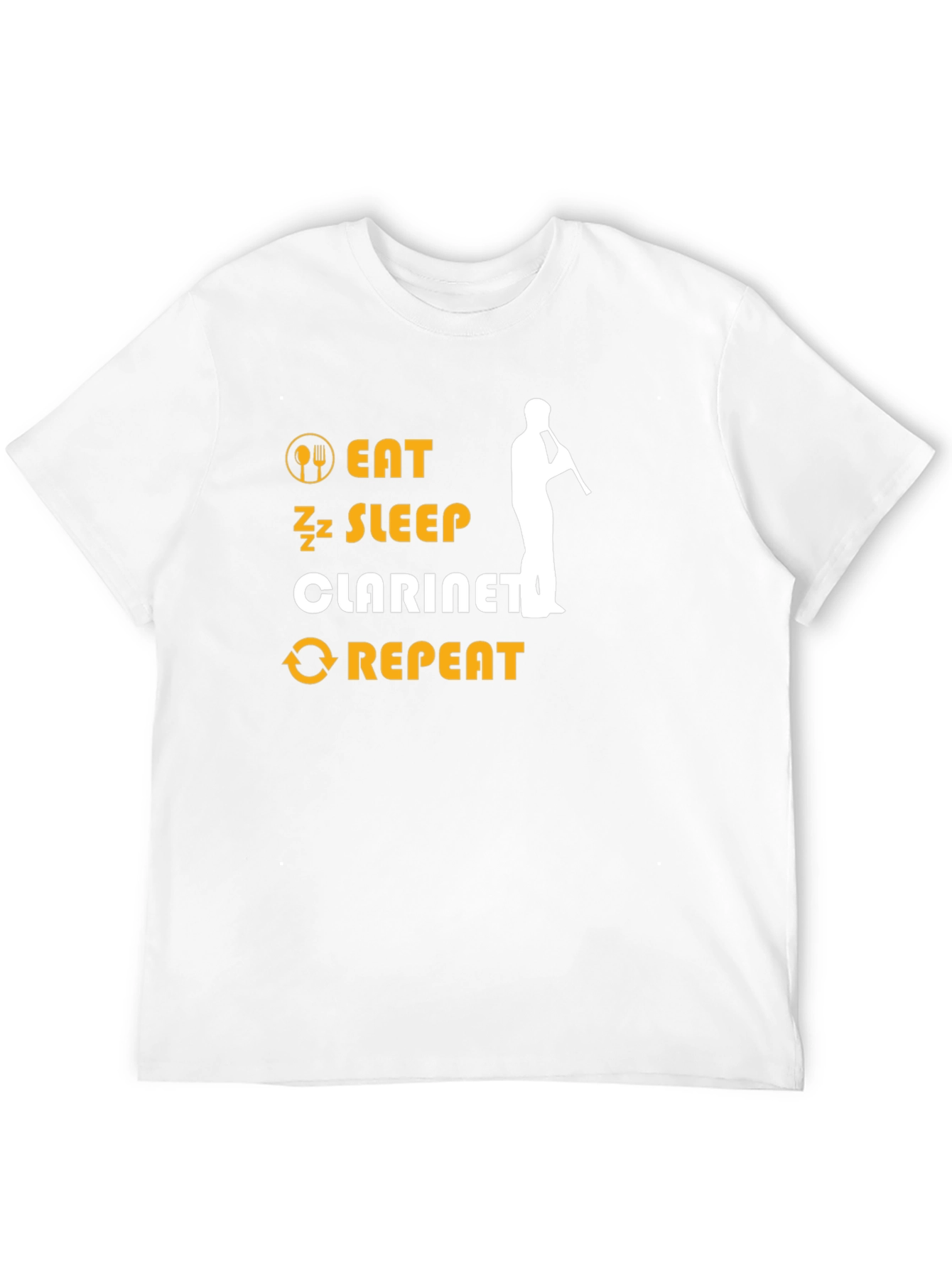 Eat Sleep Clarinet Repeat Graphic Tee