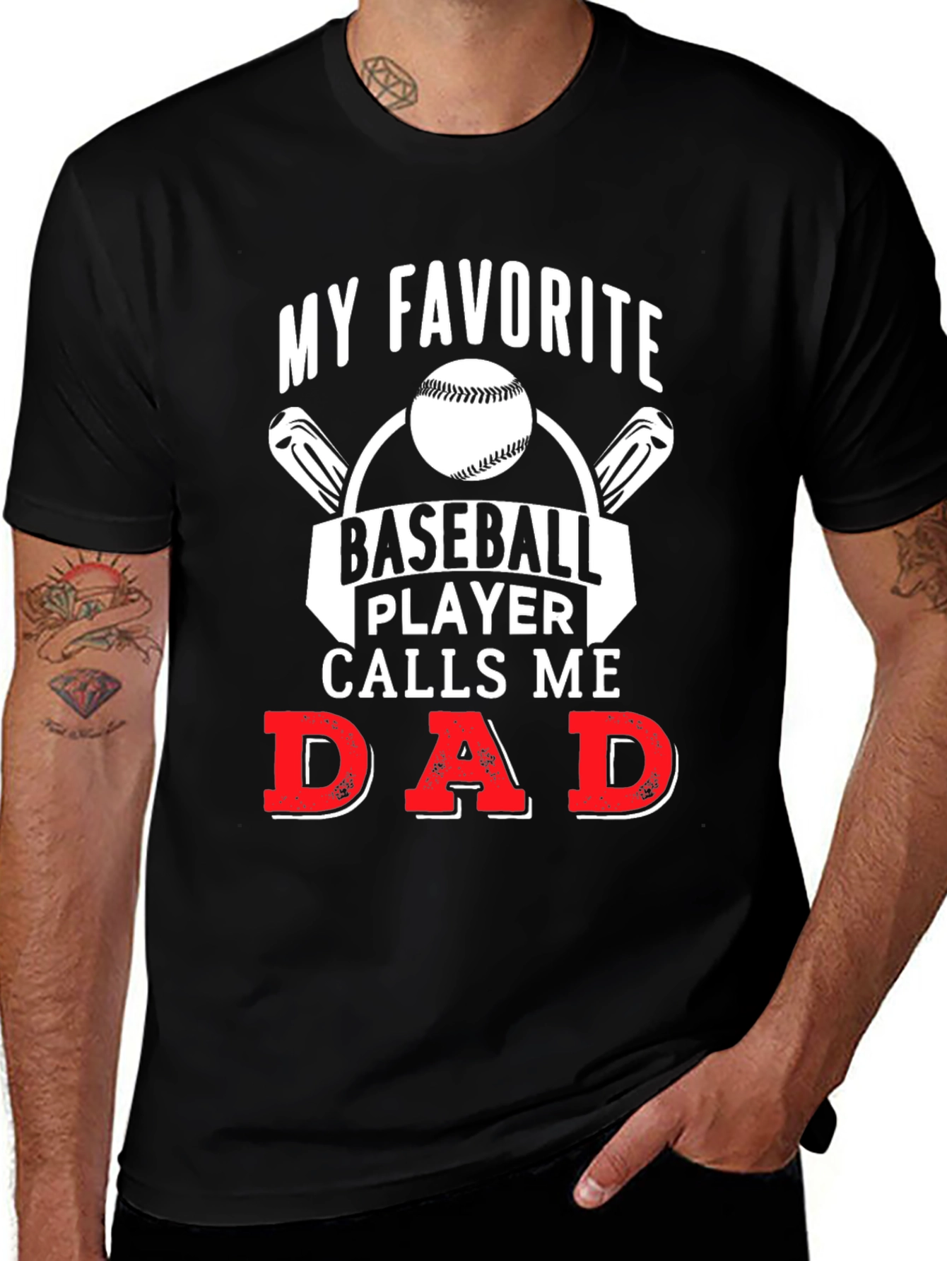 My Favorite Baseball Player Calls Me Dad T-Shirt