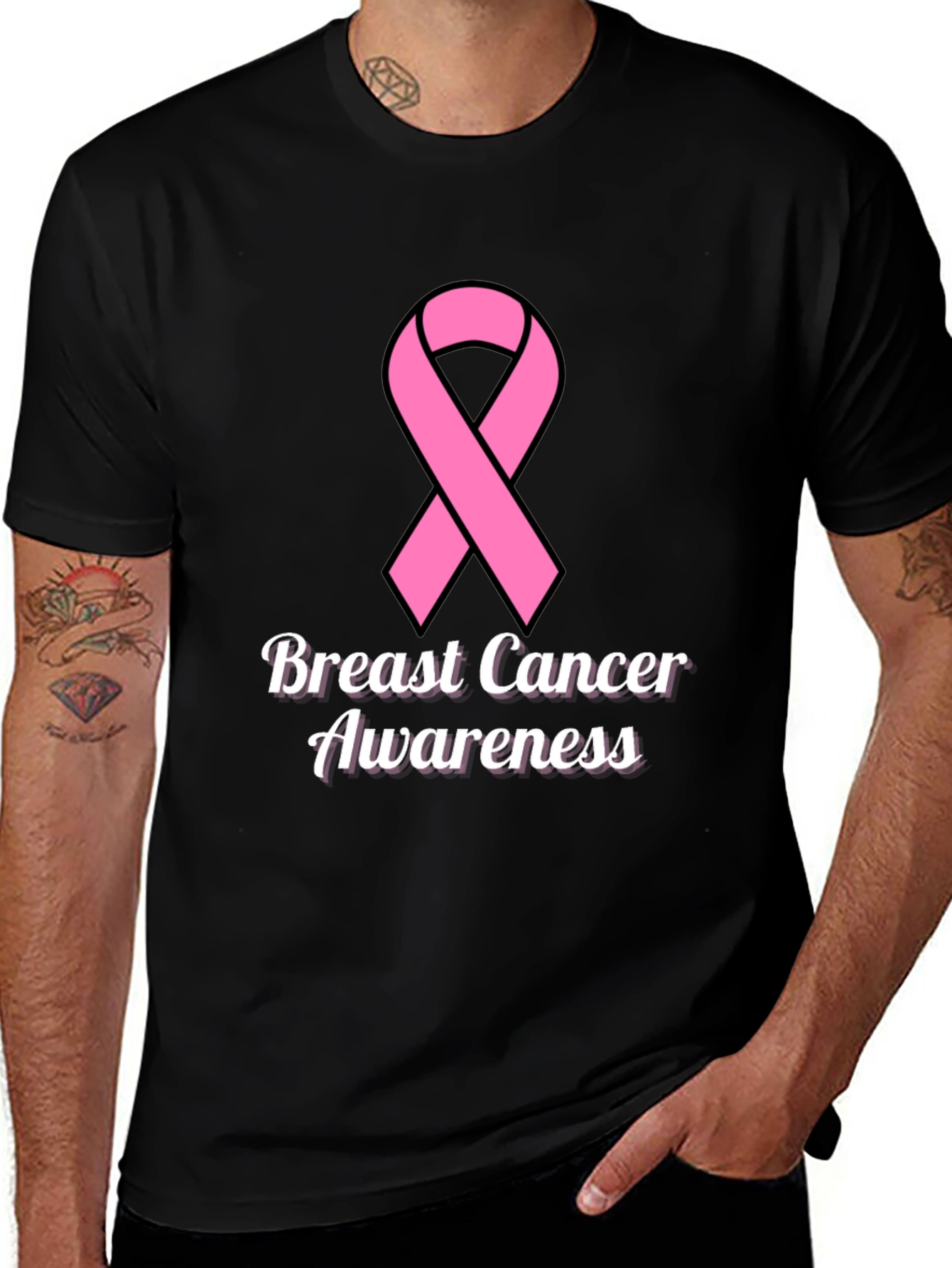 Breast Cancer Awareness Ribbon T-Shirt