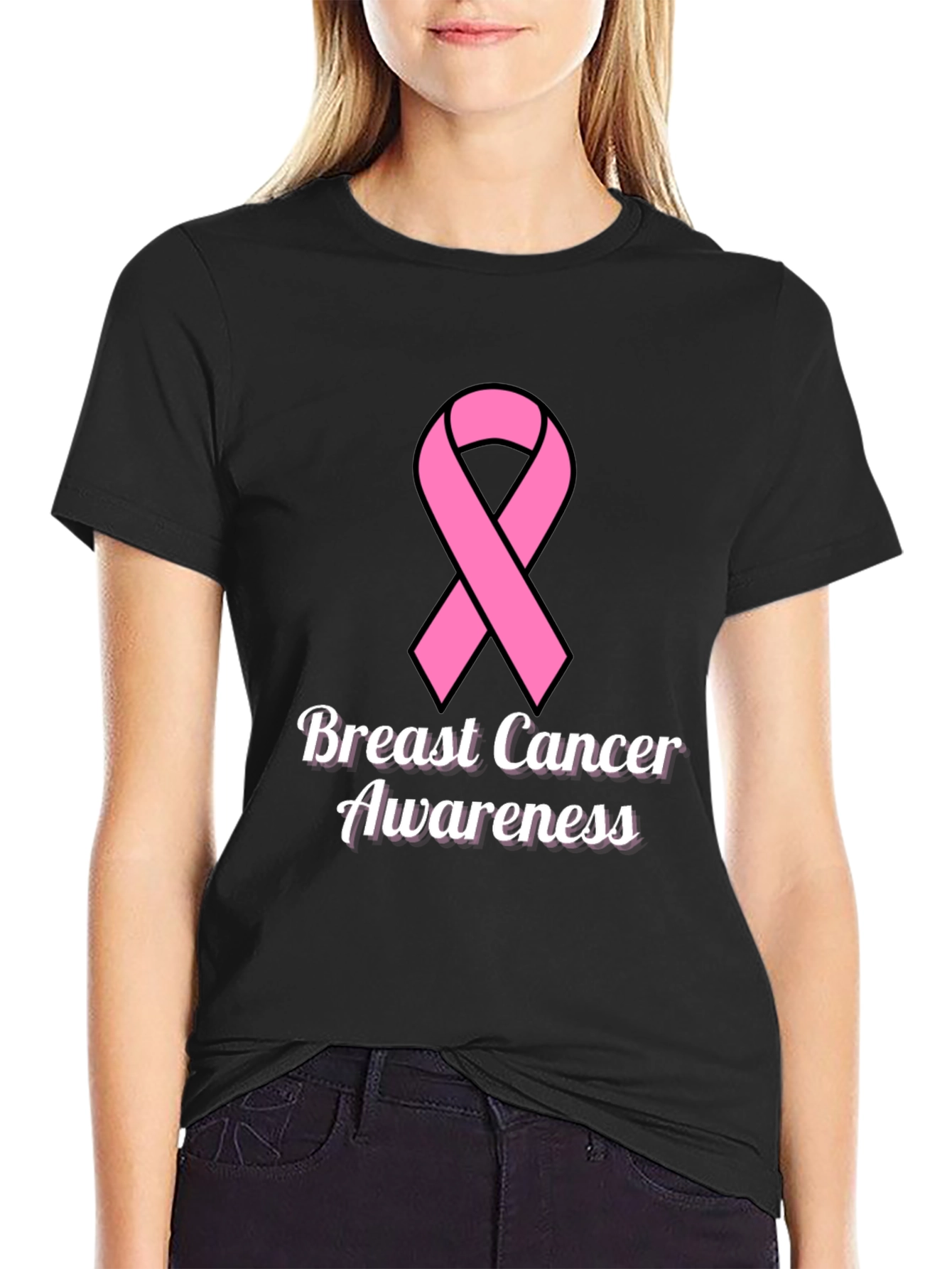 Breast Cancer Awareness Ribbon T-Shirt