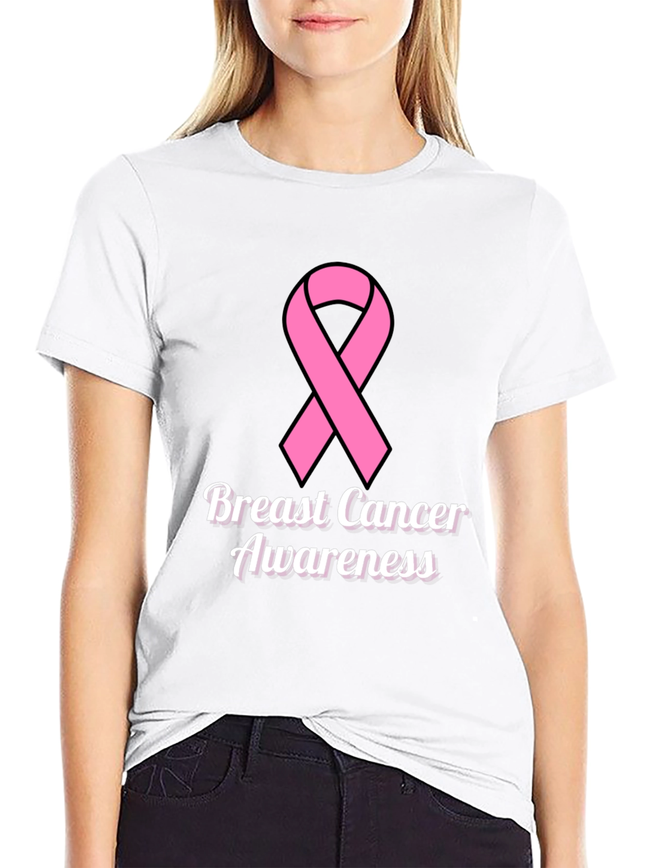 Breast Cancer Awareness Ribbon T-Shirt