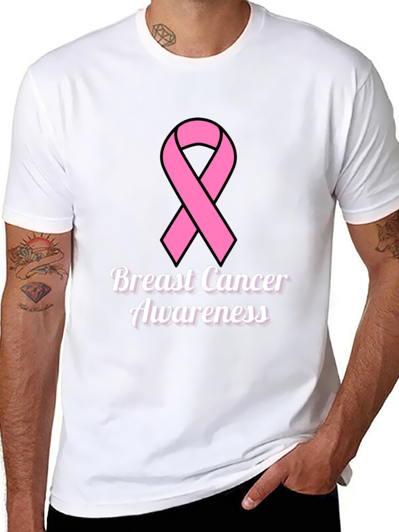 Breast Cancer Awareness Ribbon T-Shirt