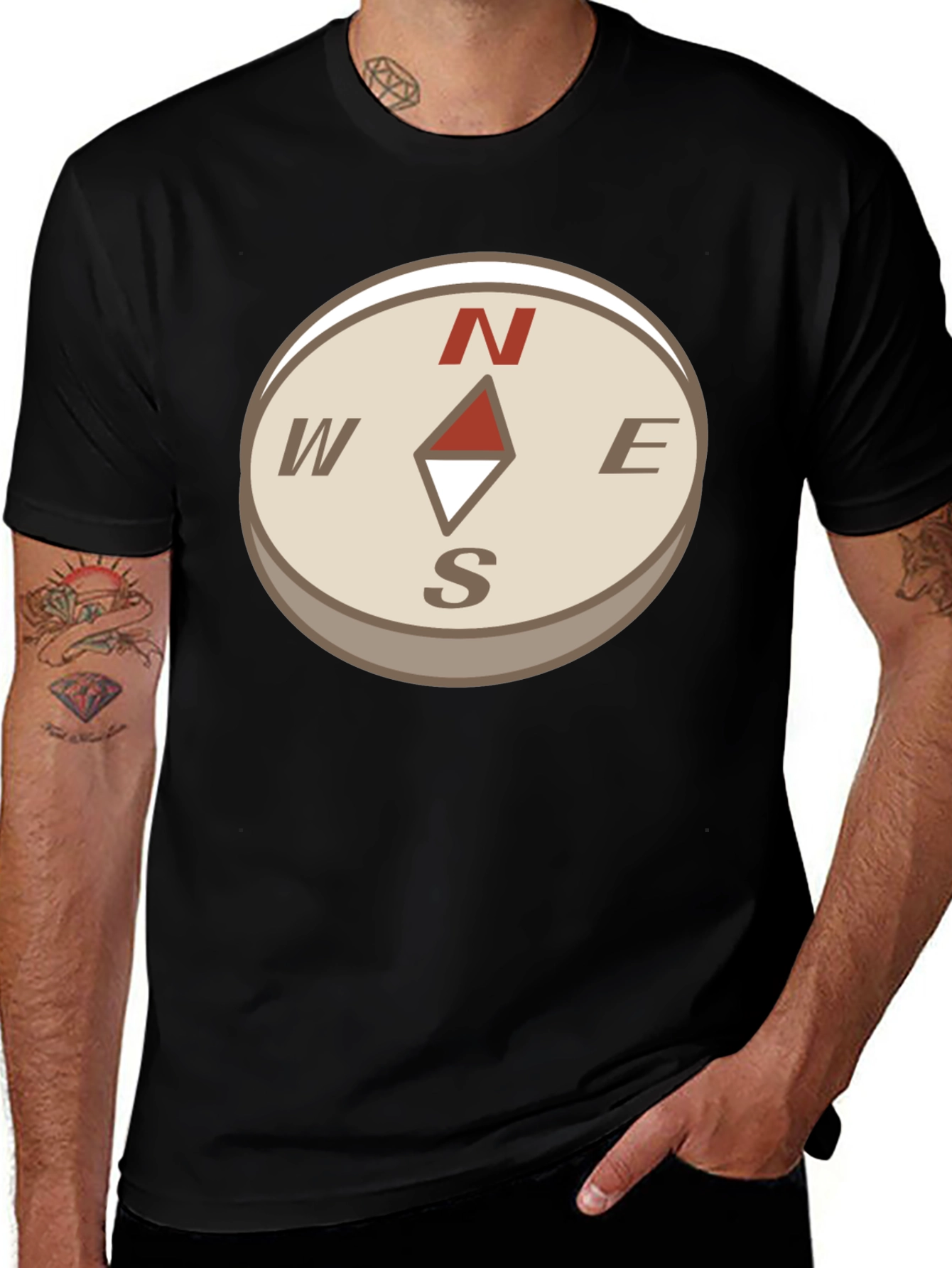 Compass Graphic Tee - Stylish Adventure Apparel