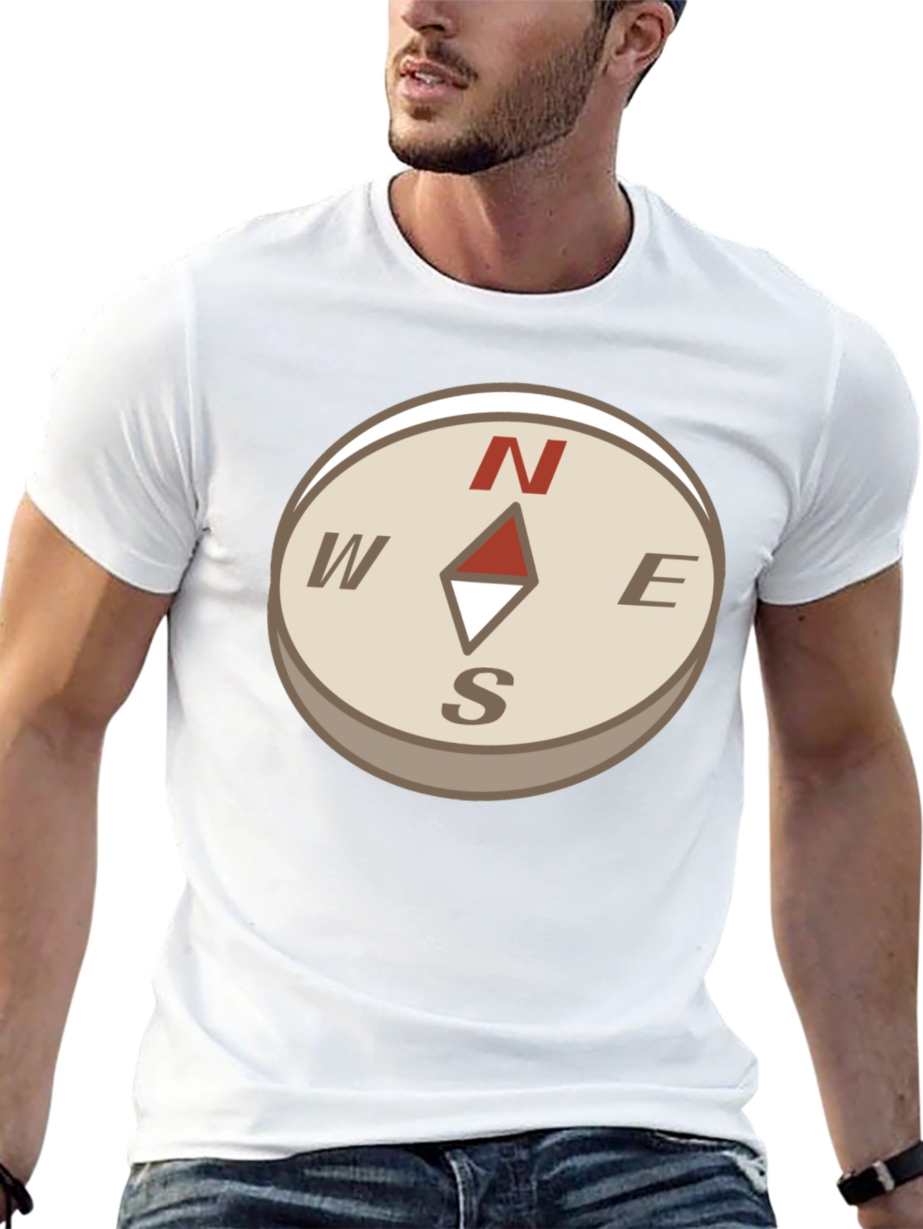 Compass Graphic Tee - Stylish Adventure Apparel