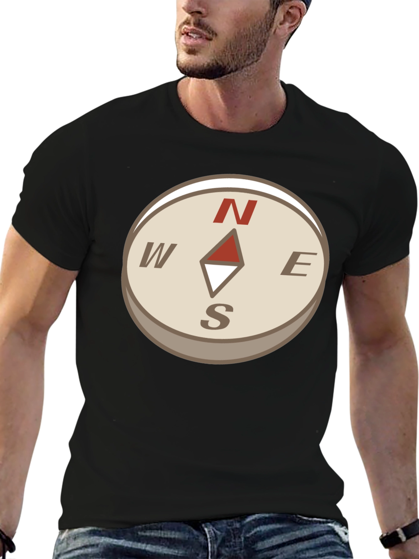 Compass Graphic Tee - Stylish Adventure Apparel
