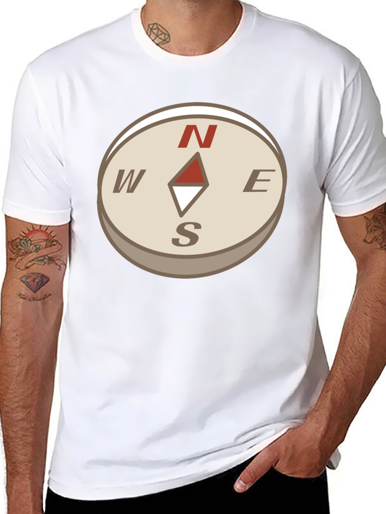 Compass Graphic Tee - Stylish Adventure Apparel