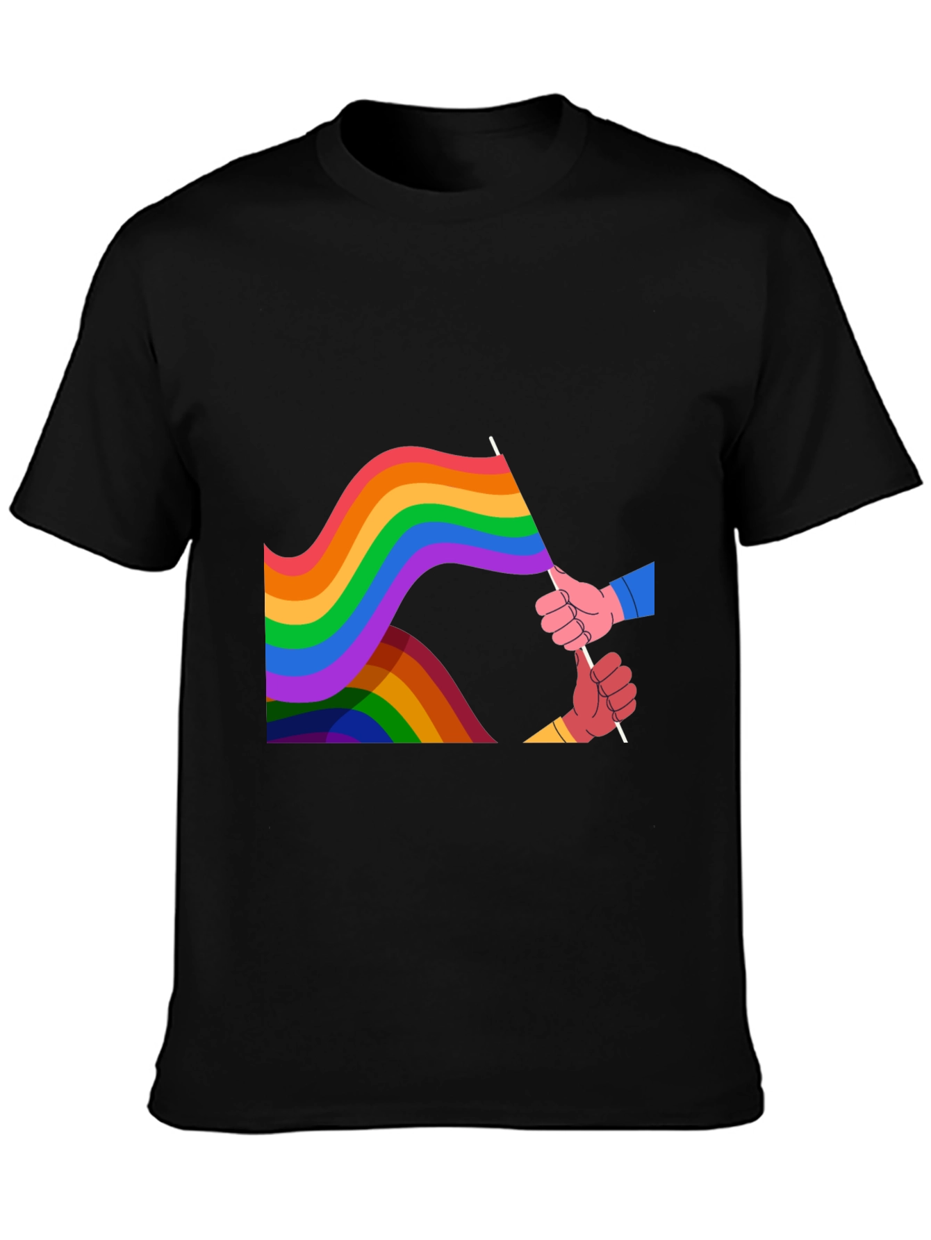 Pride Rainbow Flag Graphic Tee