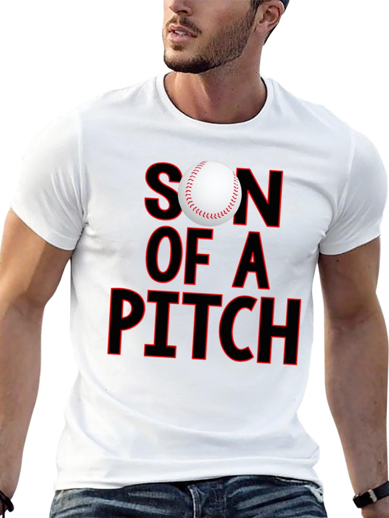 Son of a Pitch Baseball Graphic T-Shirt
