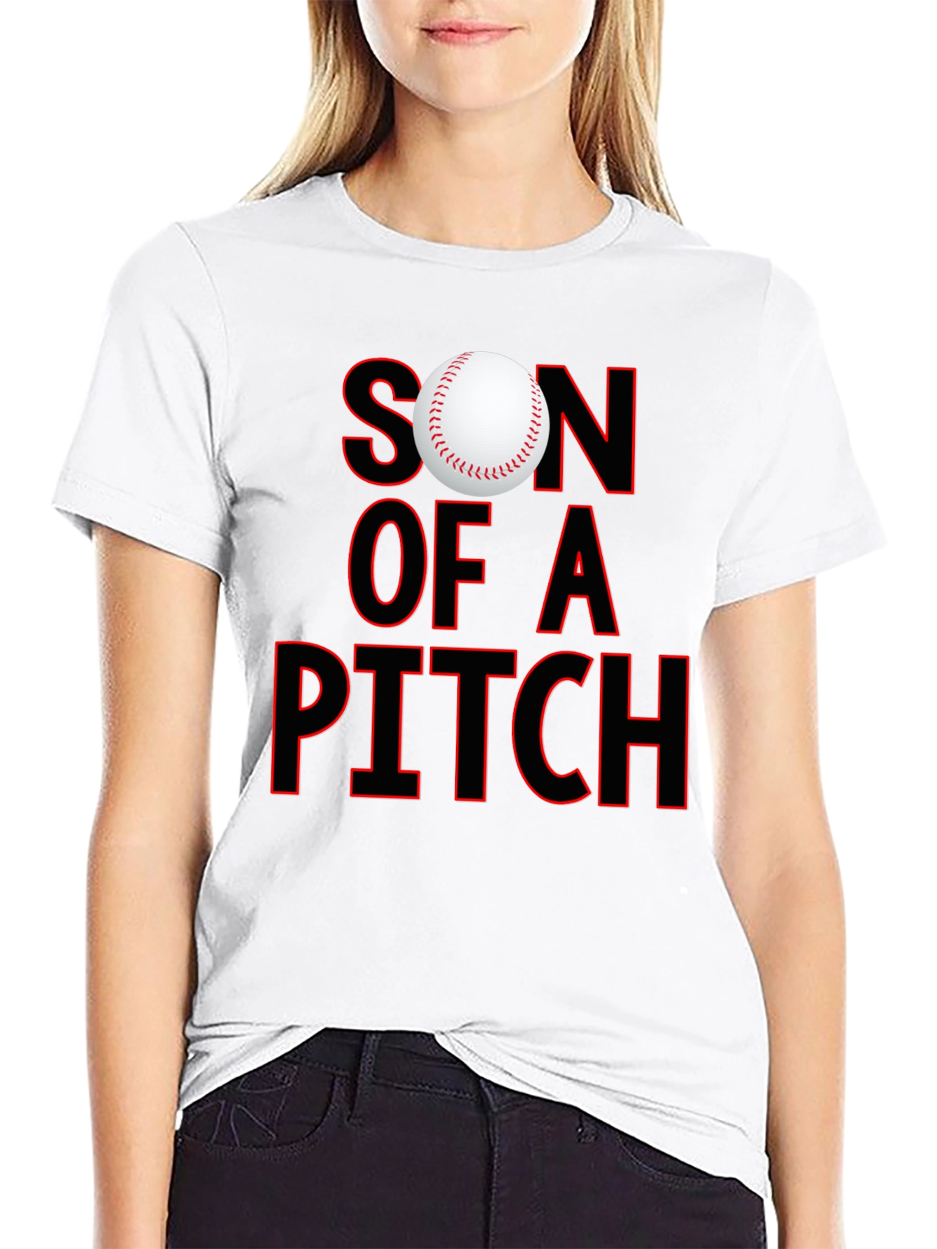 Son of a Pitch Baseball Graphic T-Shirt