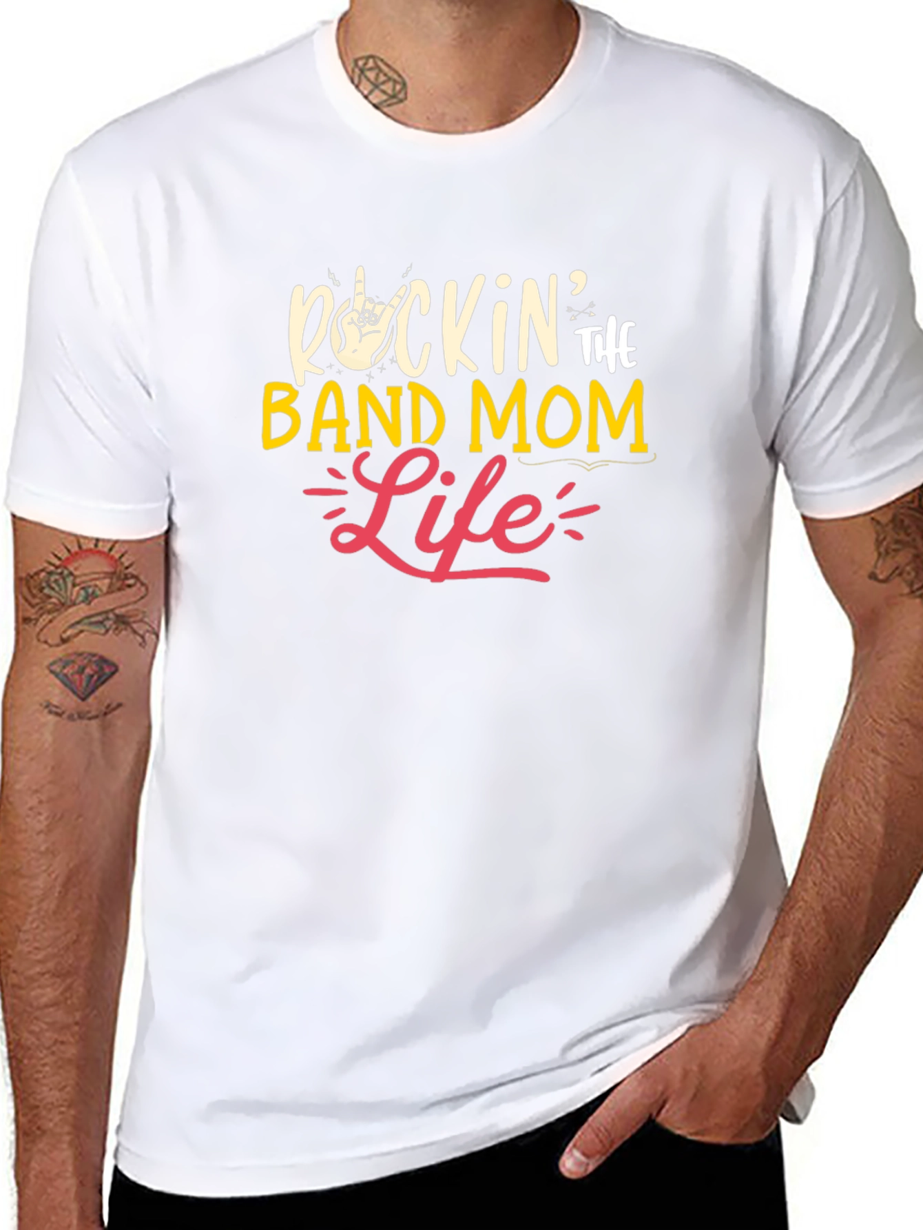 Rockin Band Mom Life Graphic T-Shirt