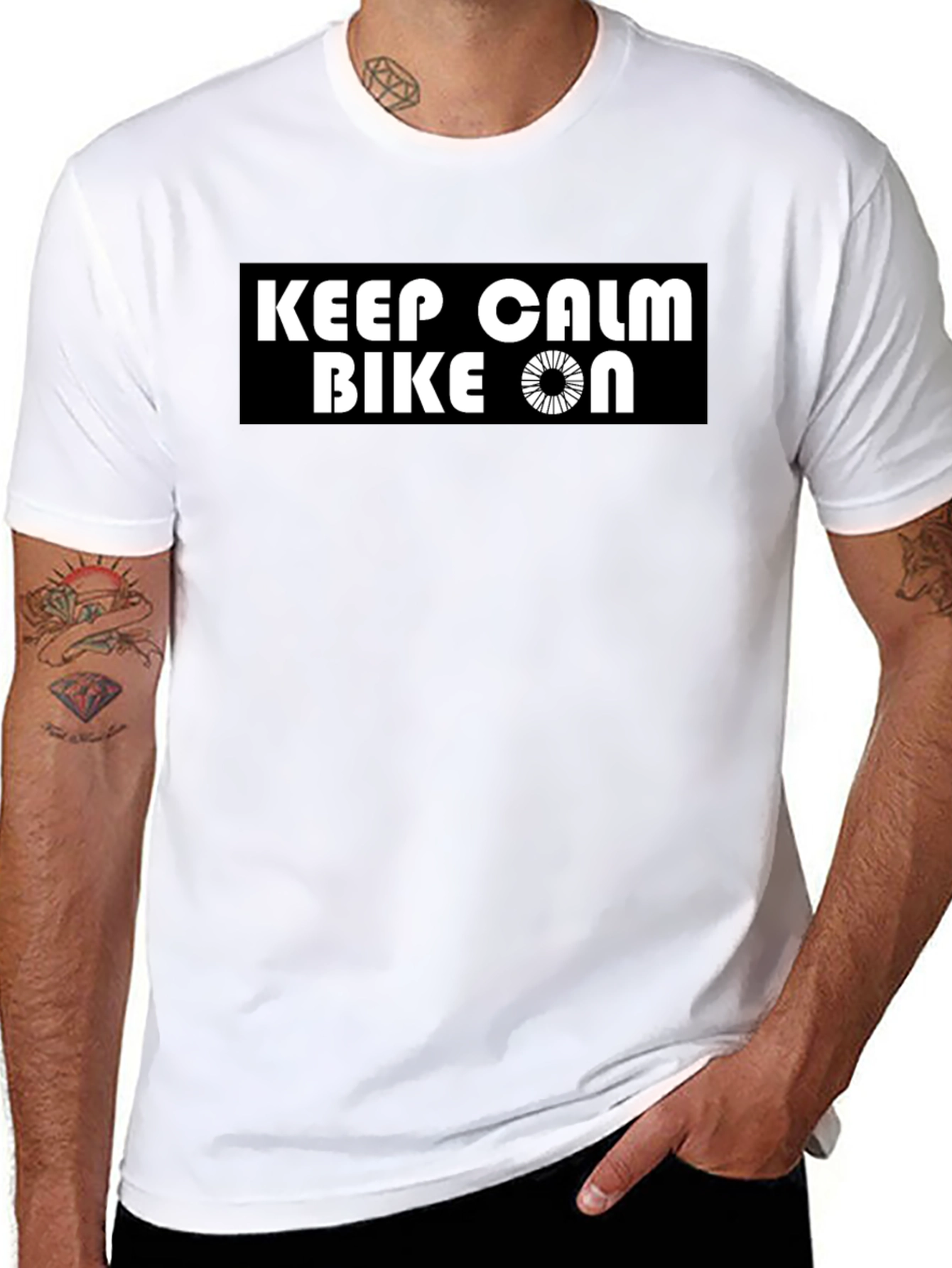 Keep Calm Bike On T-Shirt - Cycling Apparel