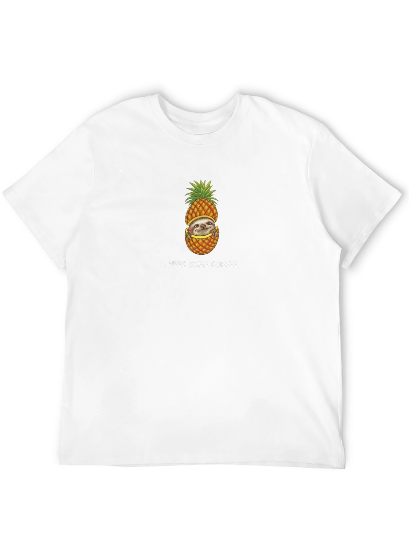 Sloth Pineapple Coffee T-Shirt