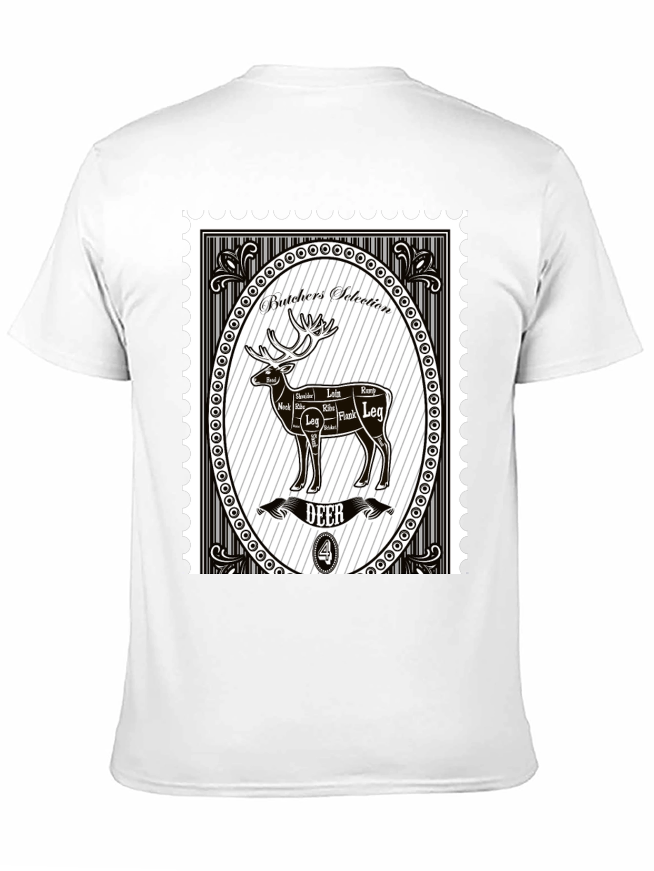 Butchers Selection Deer T-Shirt - Novelty Graphic Tee