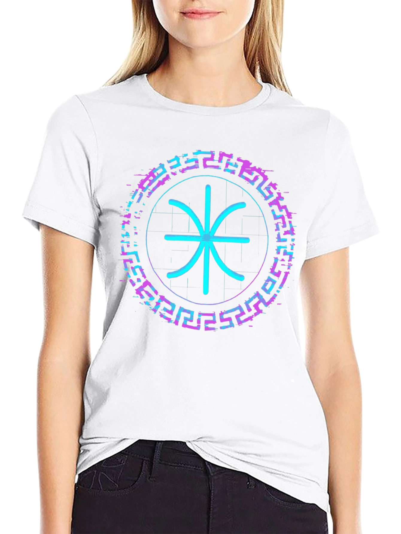 Cyberpunk Glyph Graphic T-Shirt