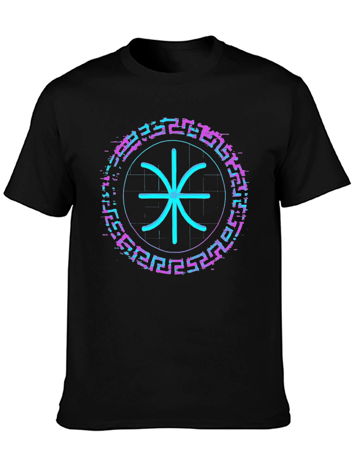 Cyberpunk Glyph Graphic T-Shirt