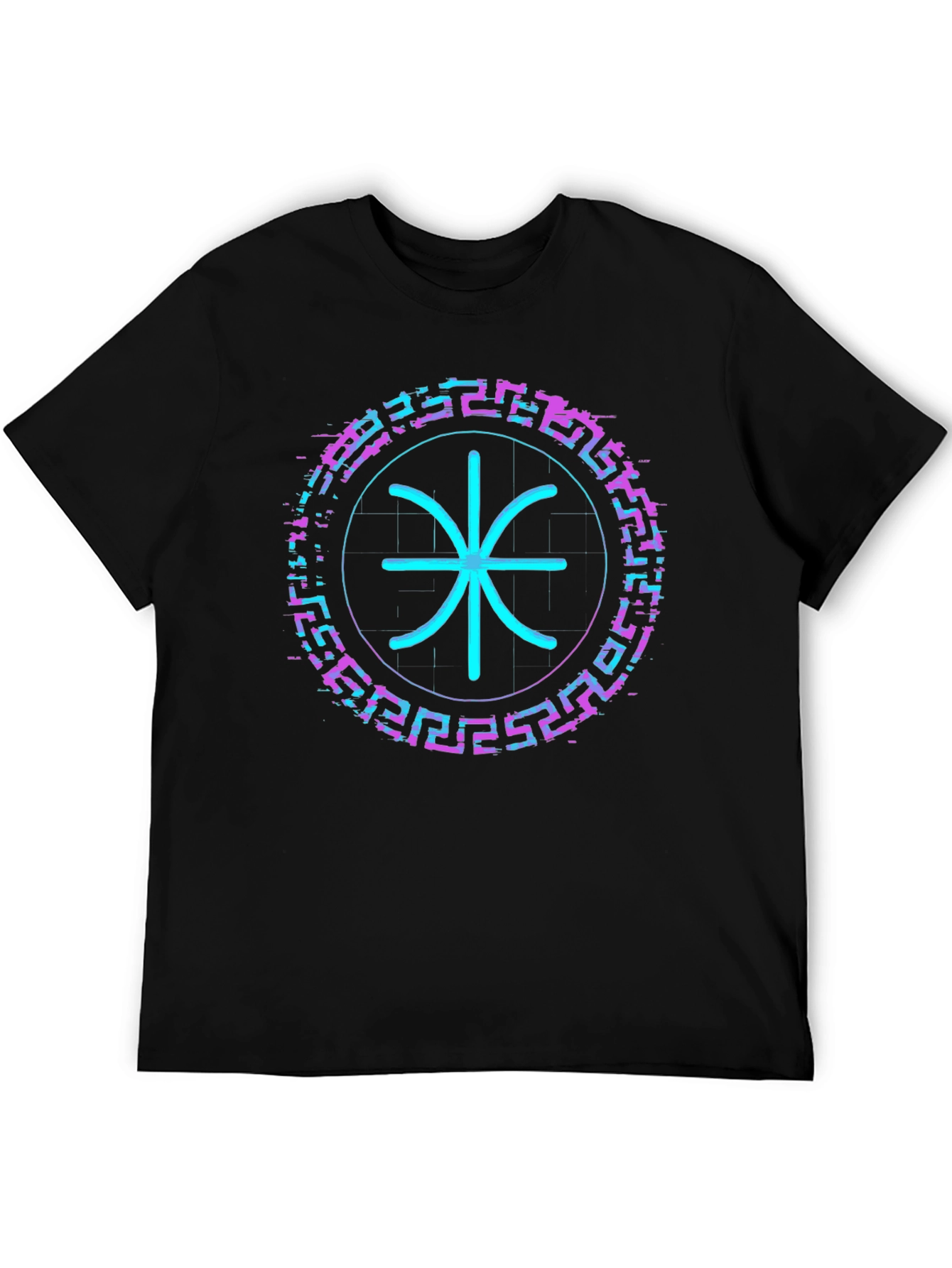 Cyberpunk Glyph Graphic T-Shirt