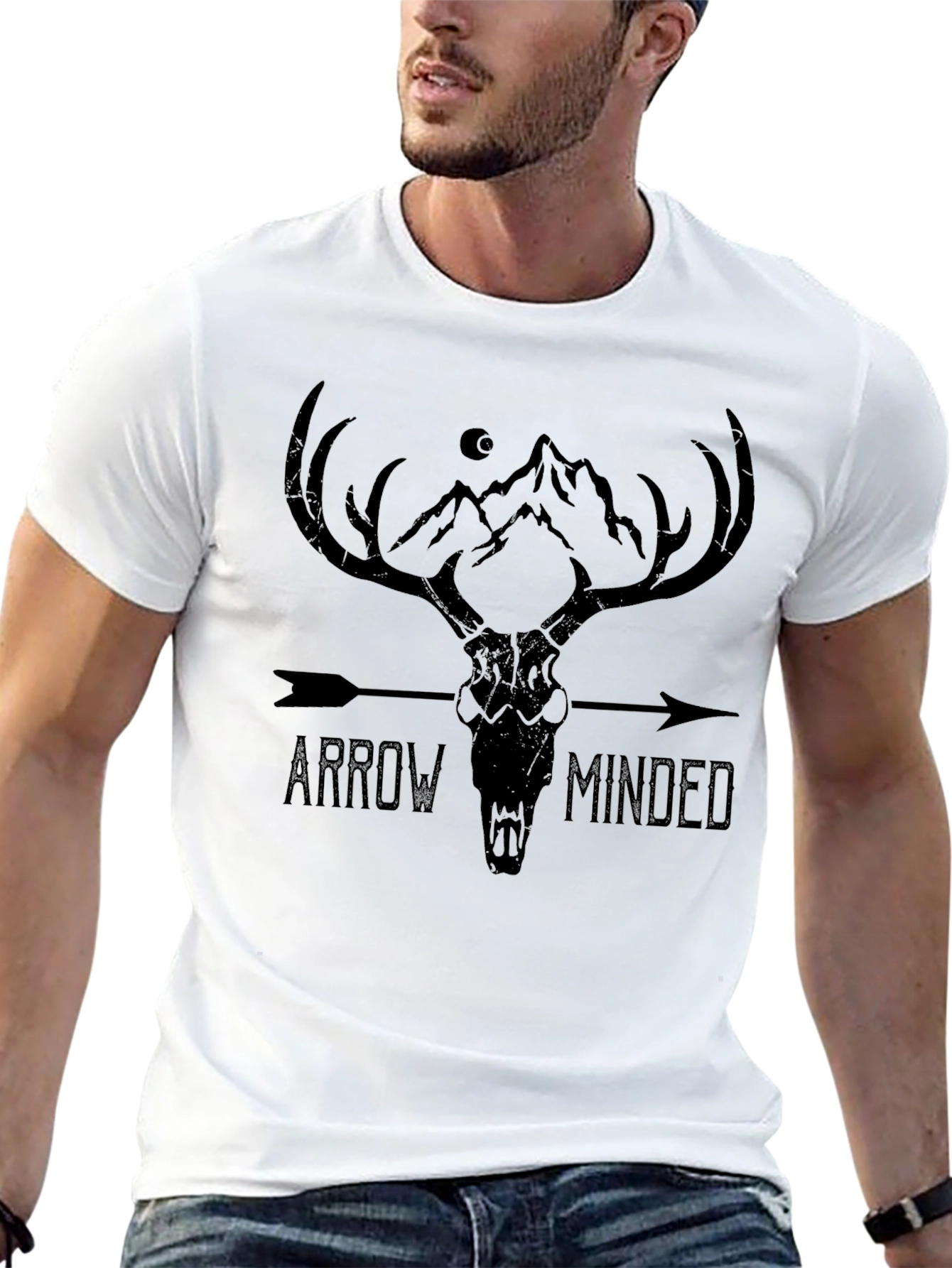 Arrow Minded Black Graphic Tee