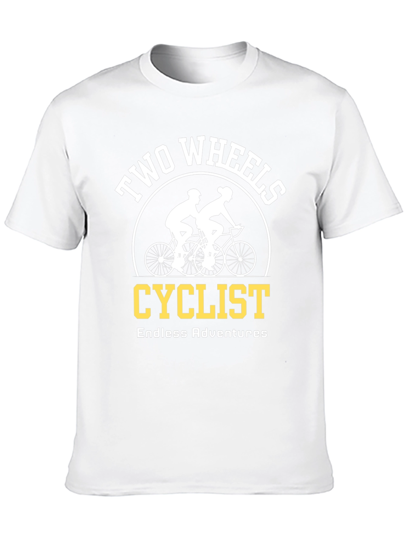 Two Wheels Cyclist T-Shirt - Endless Adventures